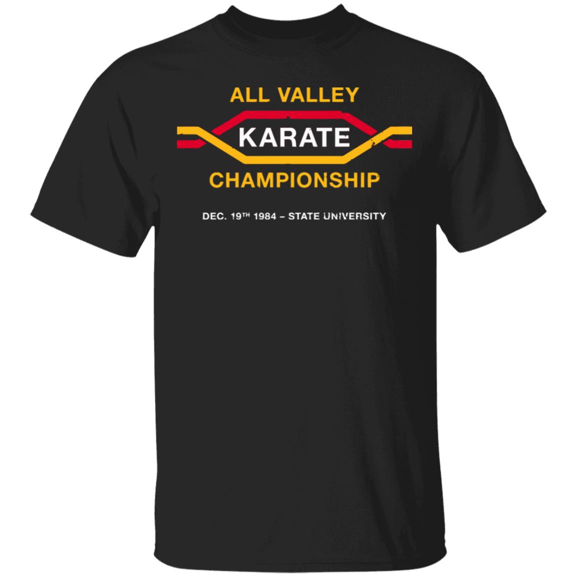 all valley karate tournament shirt black hoodie t shirt - Teechipus