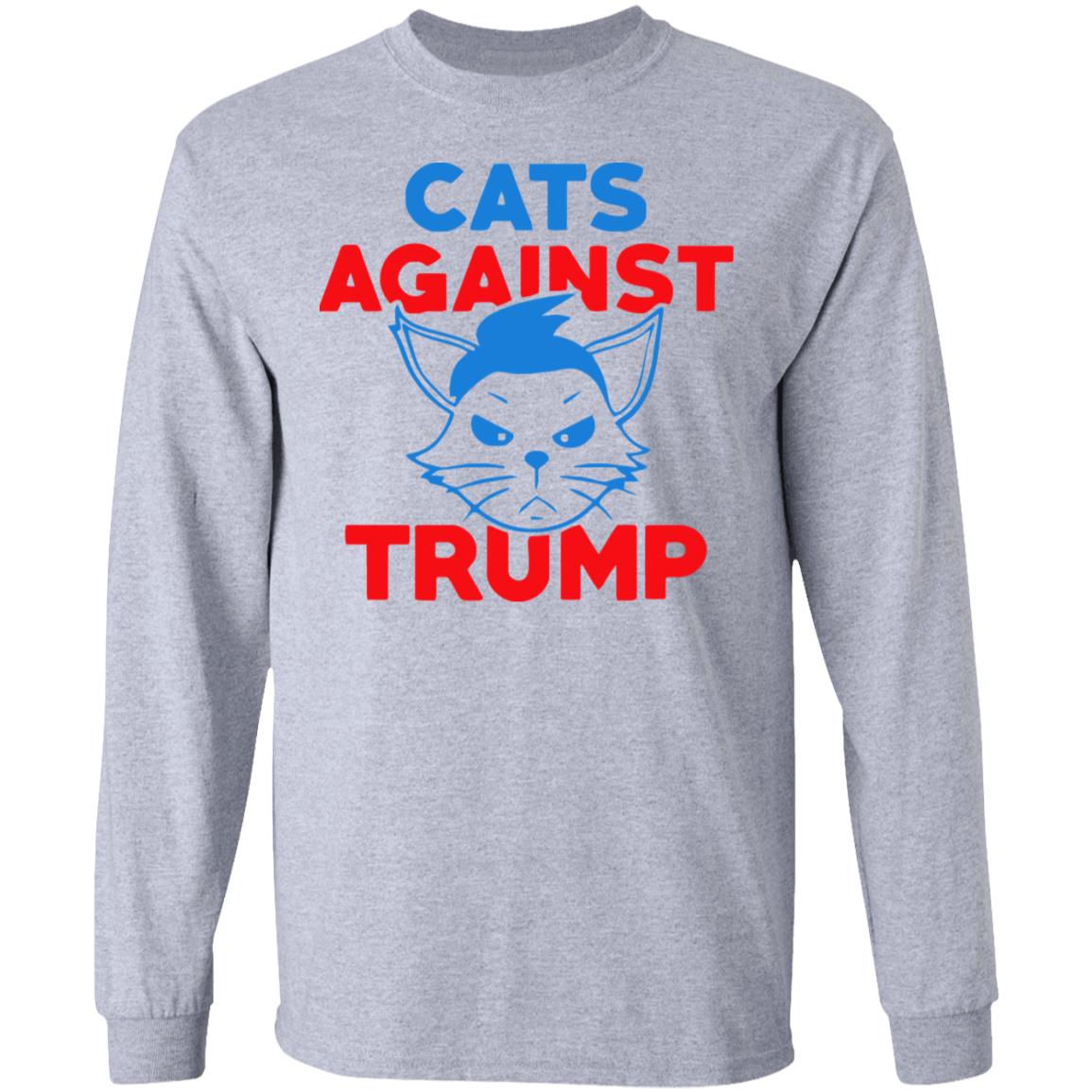 cats against trump shirt white hoodie t shirt - Teechipus