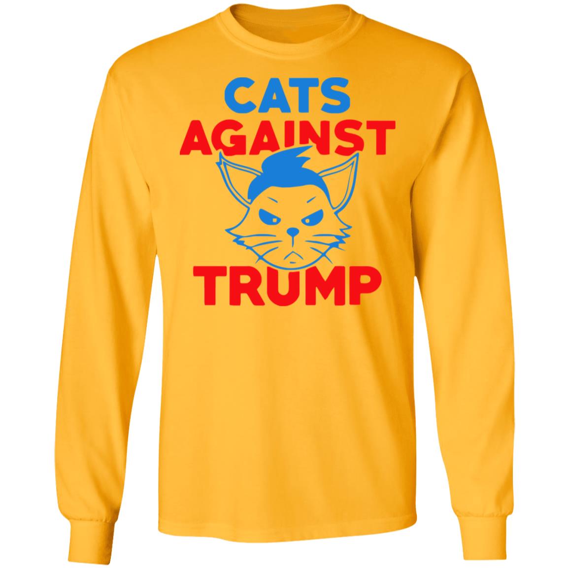 cats against trump shirt white hoodie t shirt - Teechipus