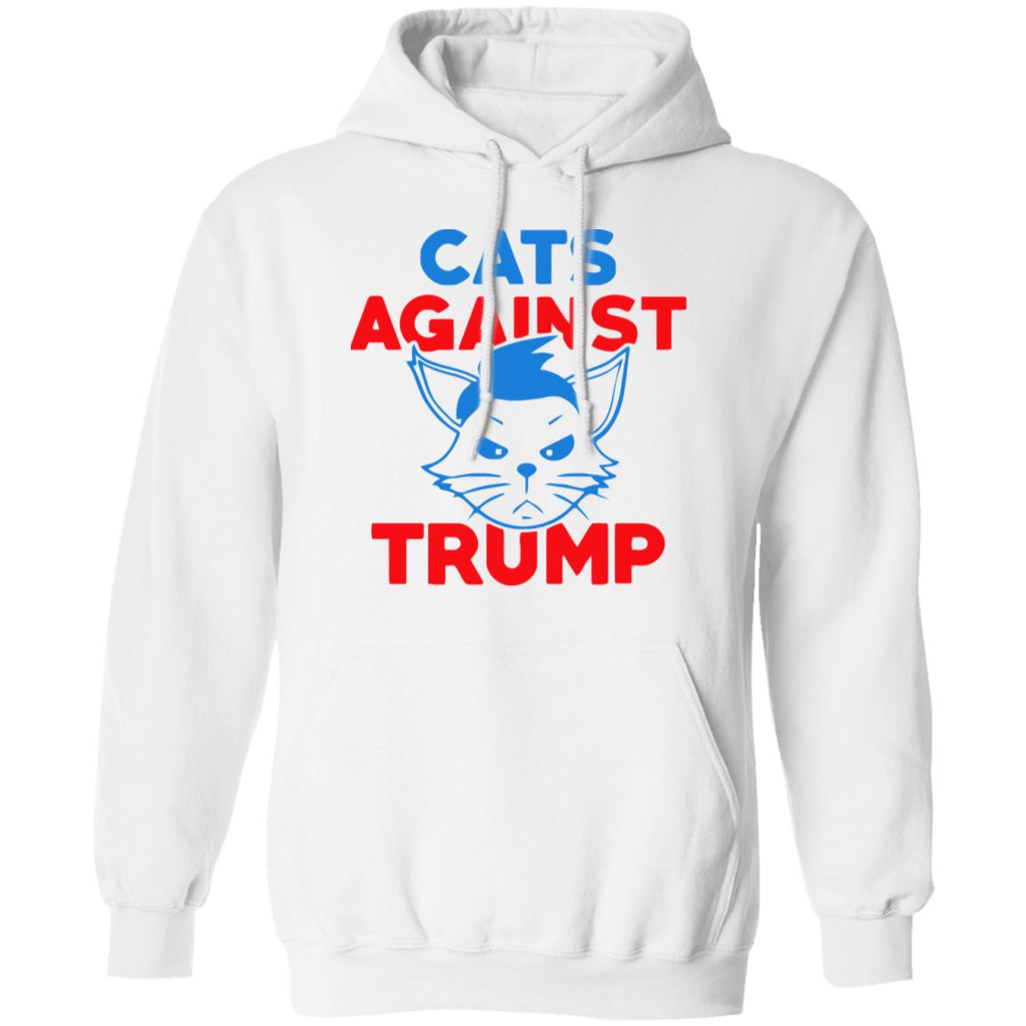 cats against trump shirt white hoodie t shirt - Teechipus