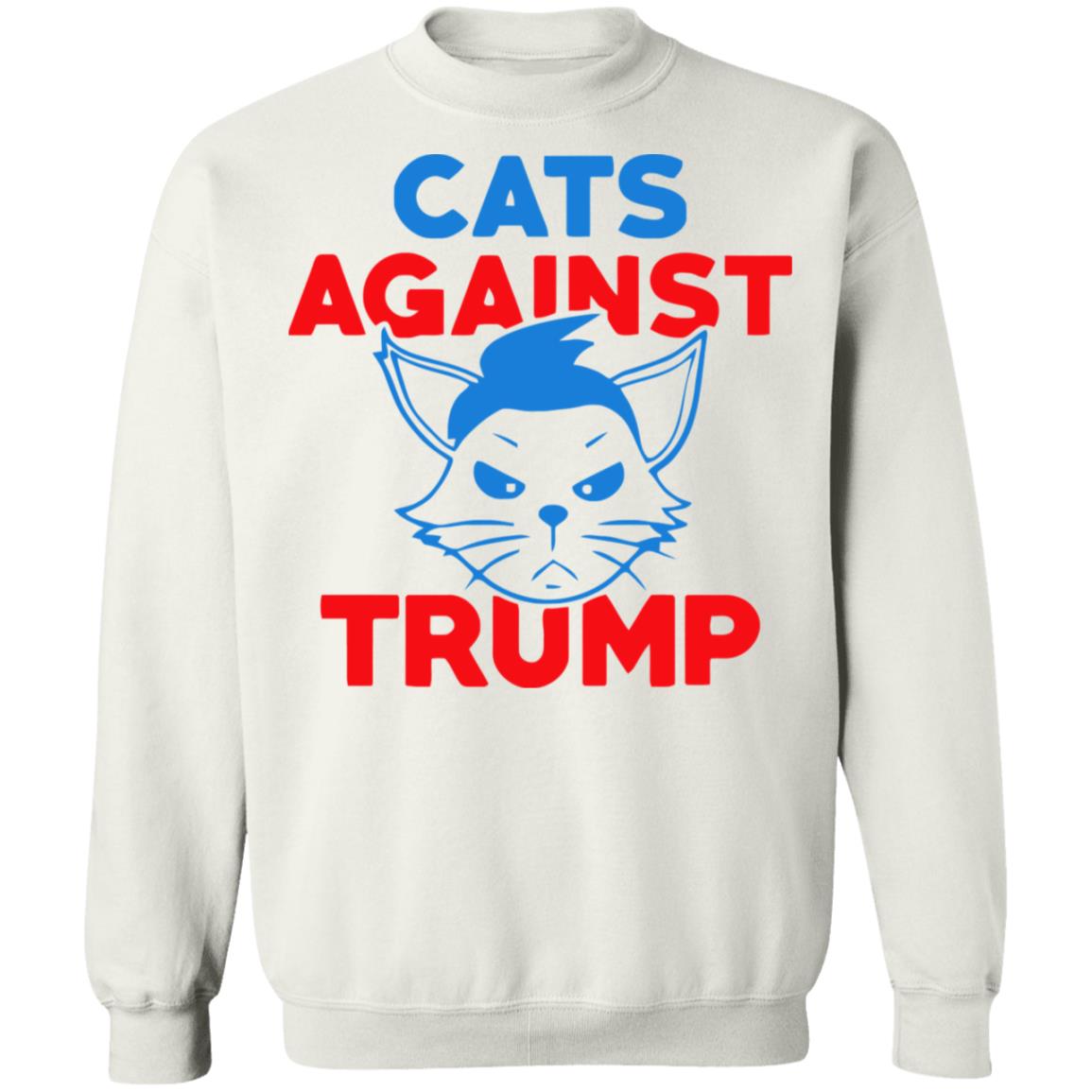 cats against trump shirt white hoodie t shirt - Teechipus