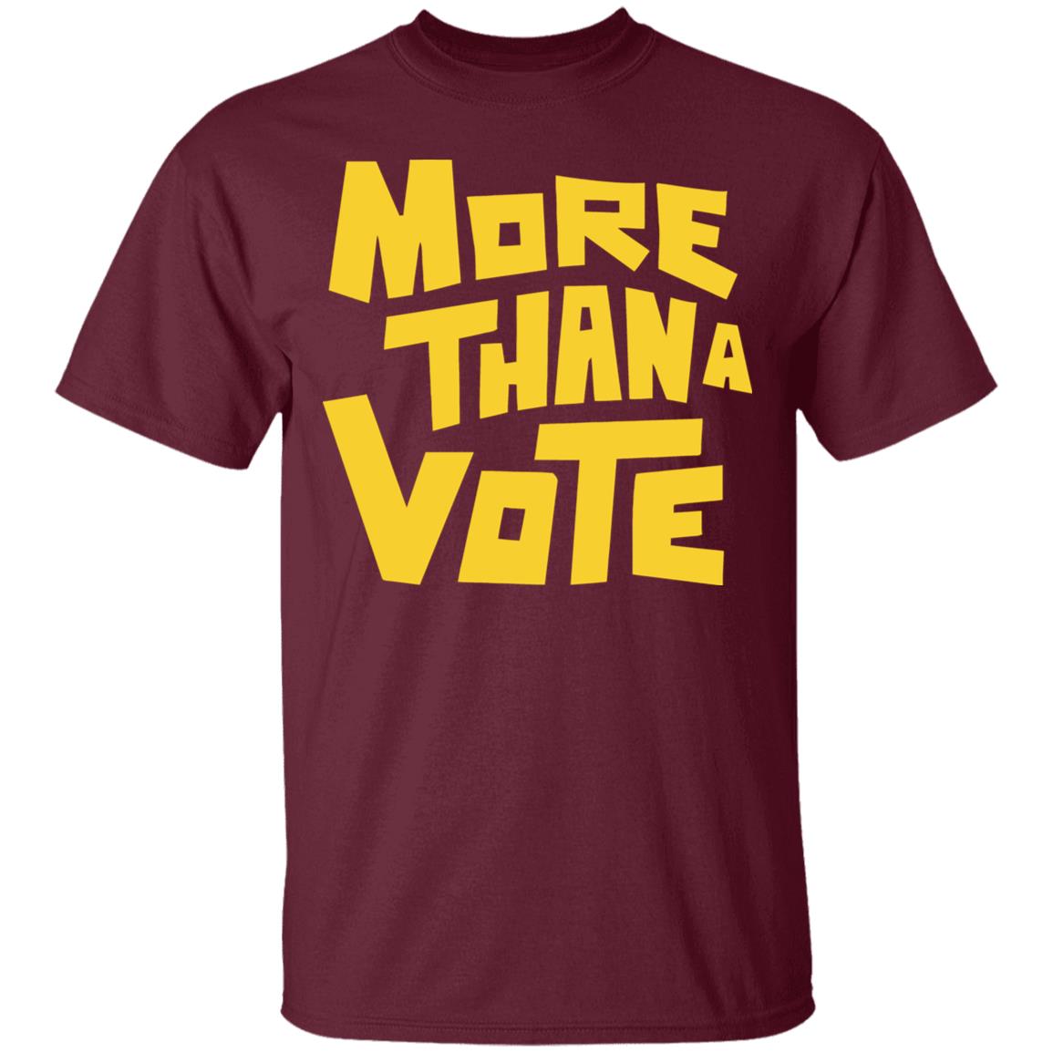 More Than A Vote Merch More Than A Vote Yellow shirt hoodie t shirt - Teechipus