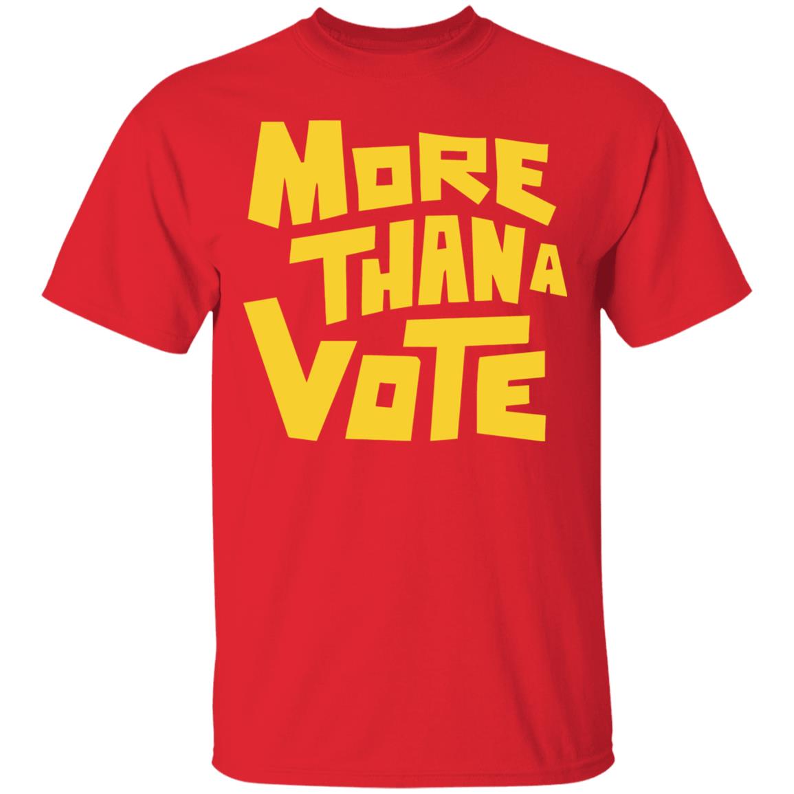 More Than A Vote Merch More Than A Vote Yellow shirt hoodie t shirt - Teechipus