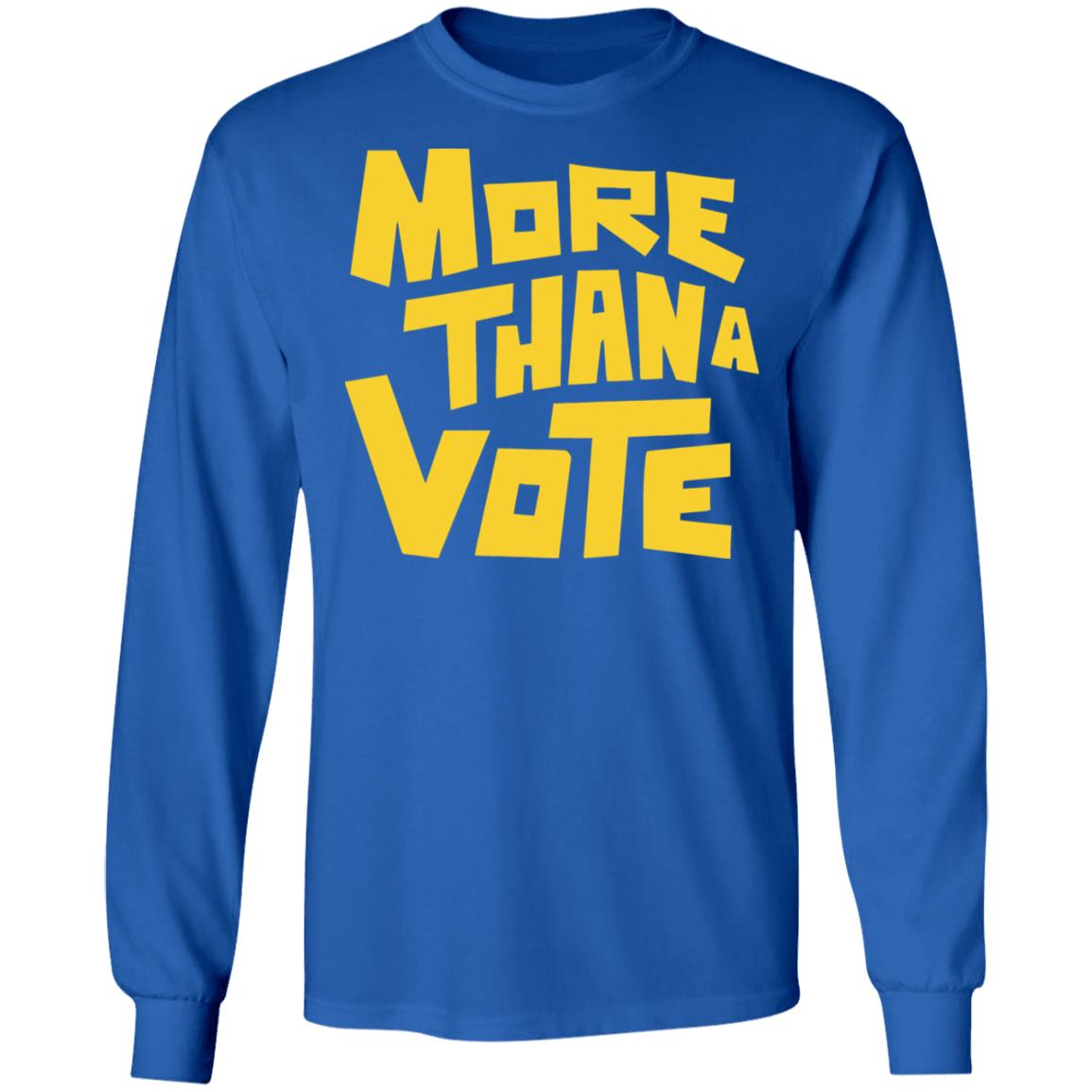 More Than A Vote Merch More Than A Vote Yellow shirt hoodie t shirt - Teechipus