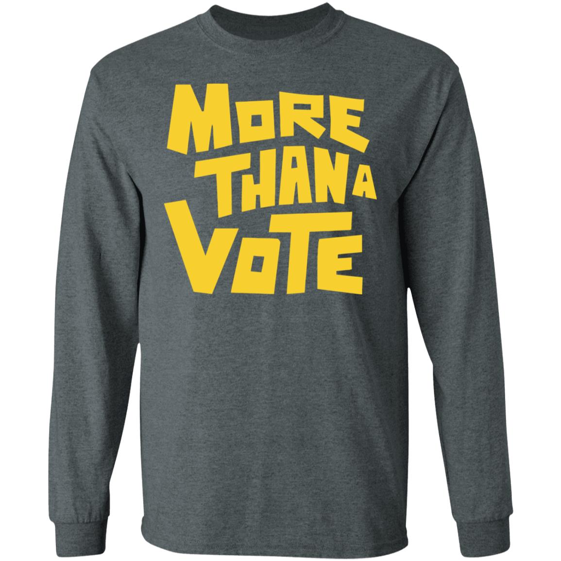 More Than A Vote Merch More Than A Vote Yellow shirt hoodie t shirt - Teechipus