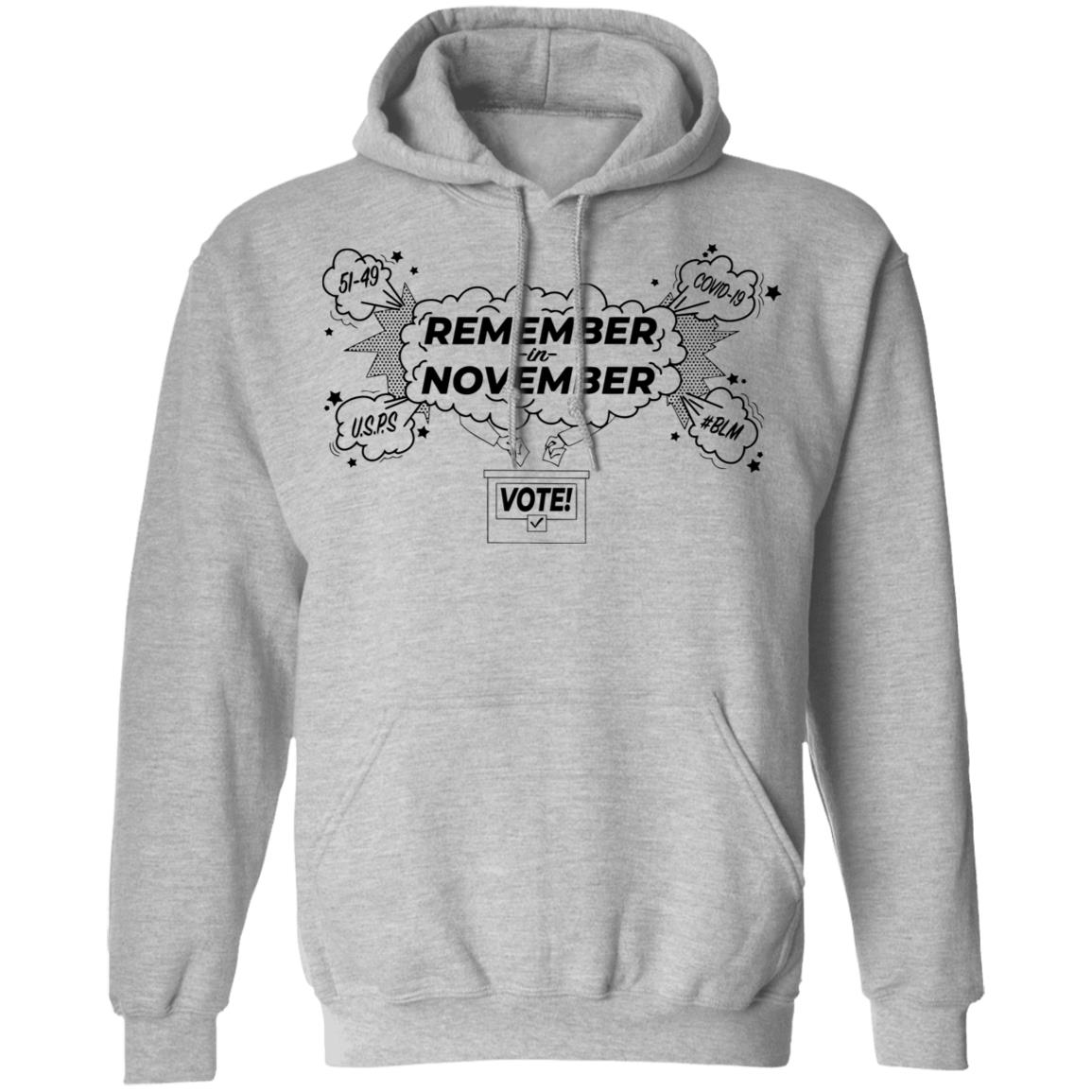 Remember in November t shirt hoodie sweatshirt - Teechipus