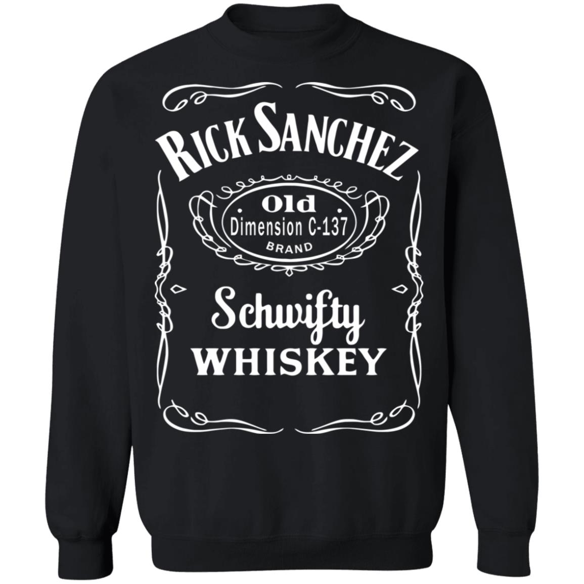 Rick and Morty Jack Daniels Label Parody Shirt hoodie sweatshirt - Teechipus