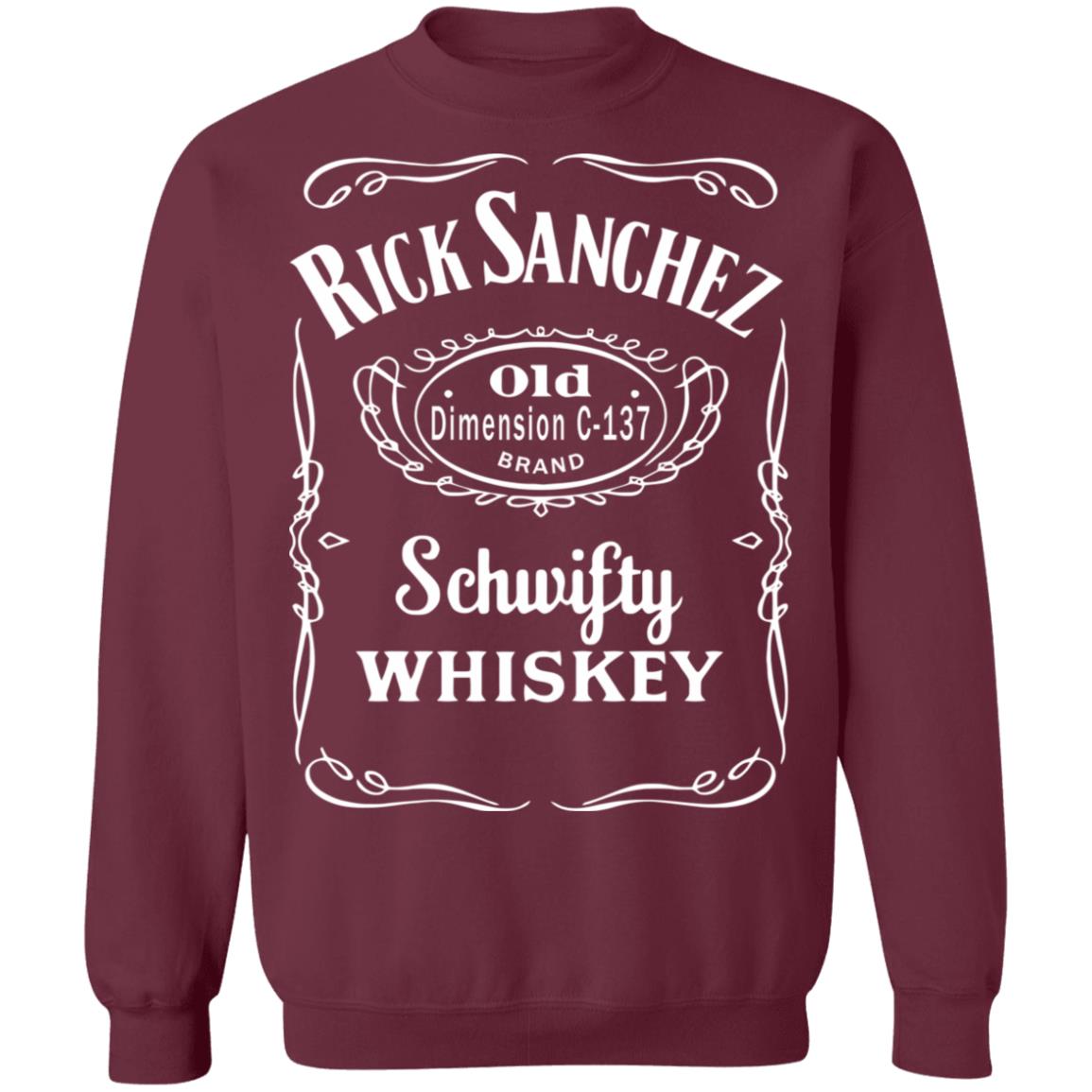 Rick and Morty Jack Daniels Label Parody Shirt hoodie sweatshirt - Teechipus