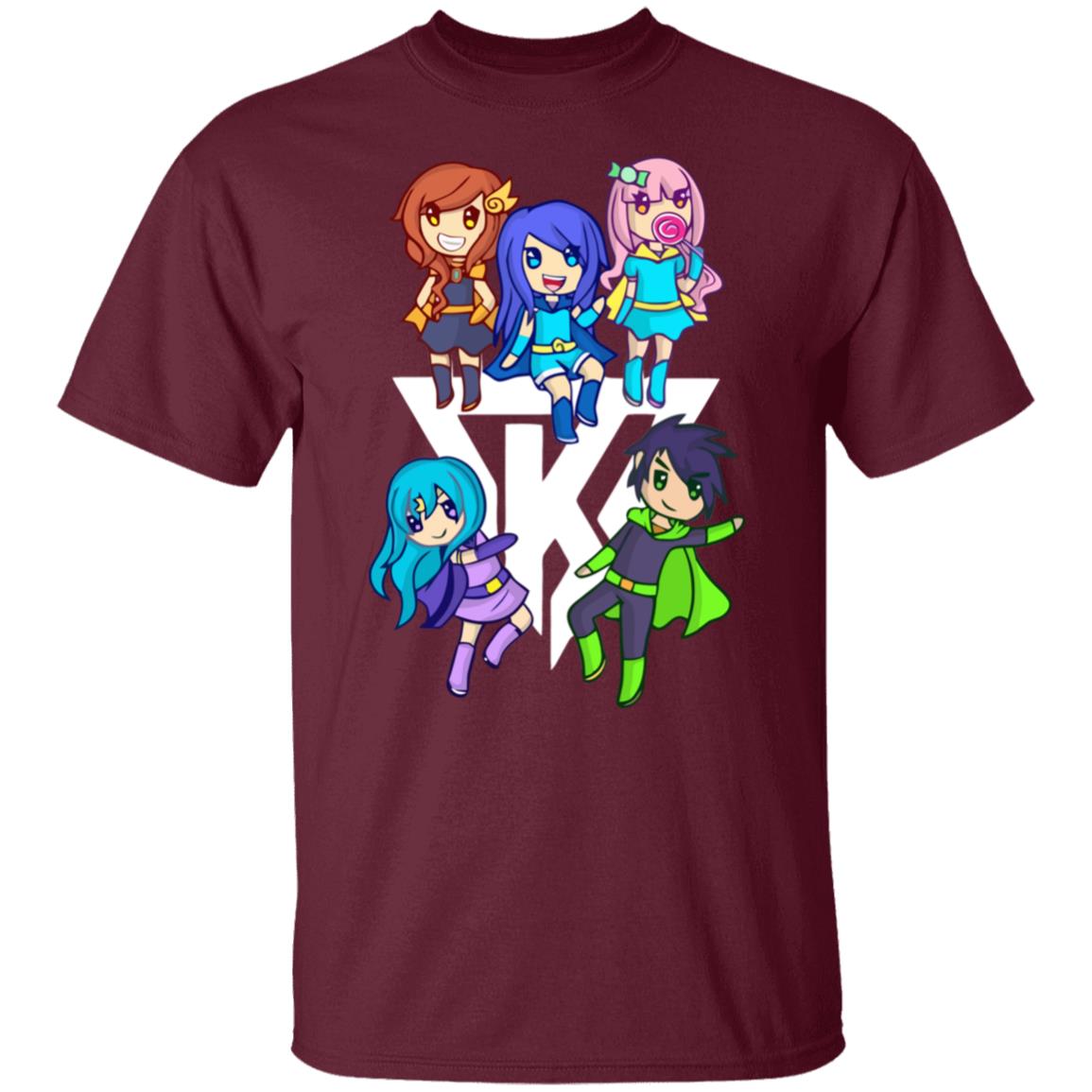 itsfunneh merch krew merch Funneh Krew Heroes Pink t shirt hoodie sweatshirt - Teechipus