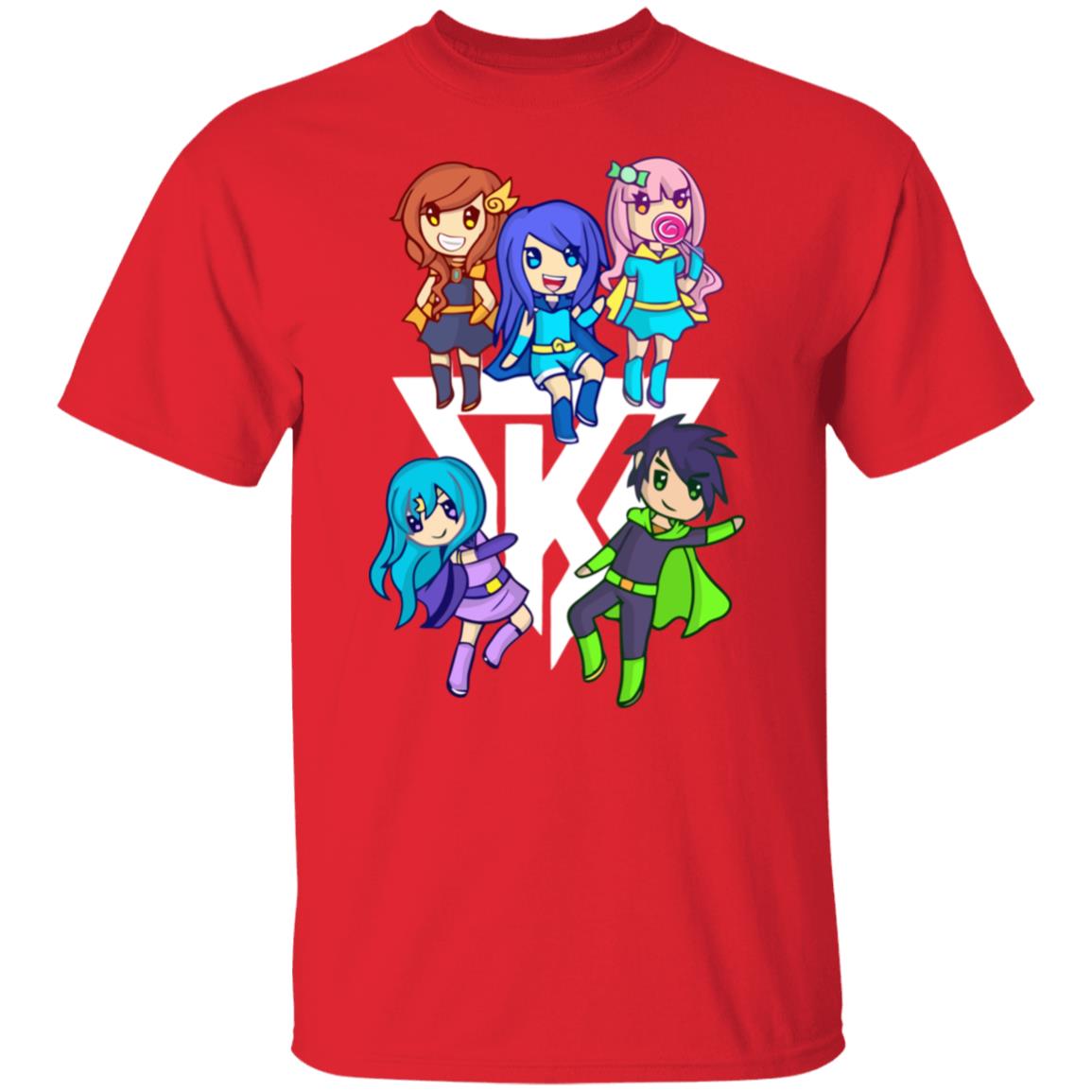 itsfunneh merch krew merch Funneh Krew Heroes Pink t shirt hoodie sweatshirt - Teechipus