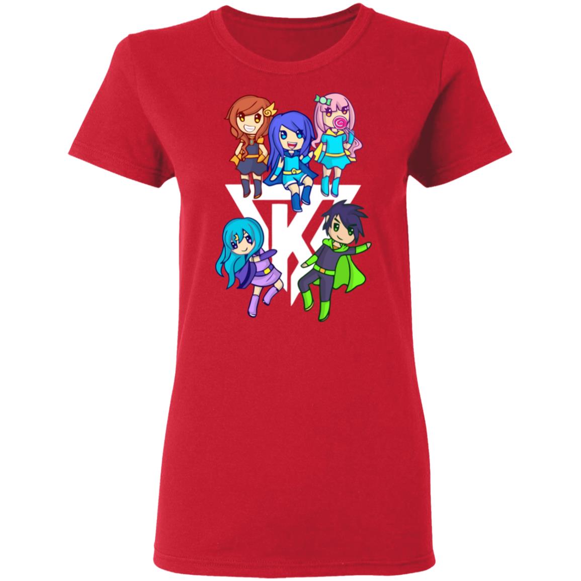 itsfunneh merch krew merch Funneh Krew Heroes Pink t shirt hoodie sweatshirt - Teechipus