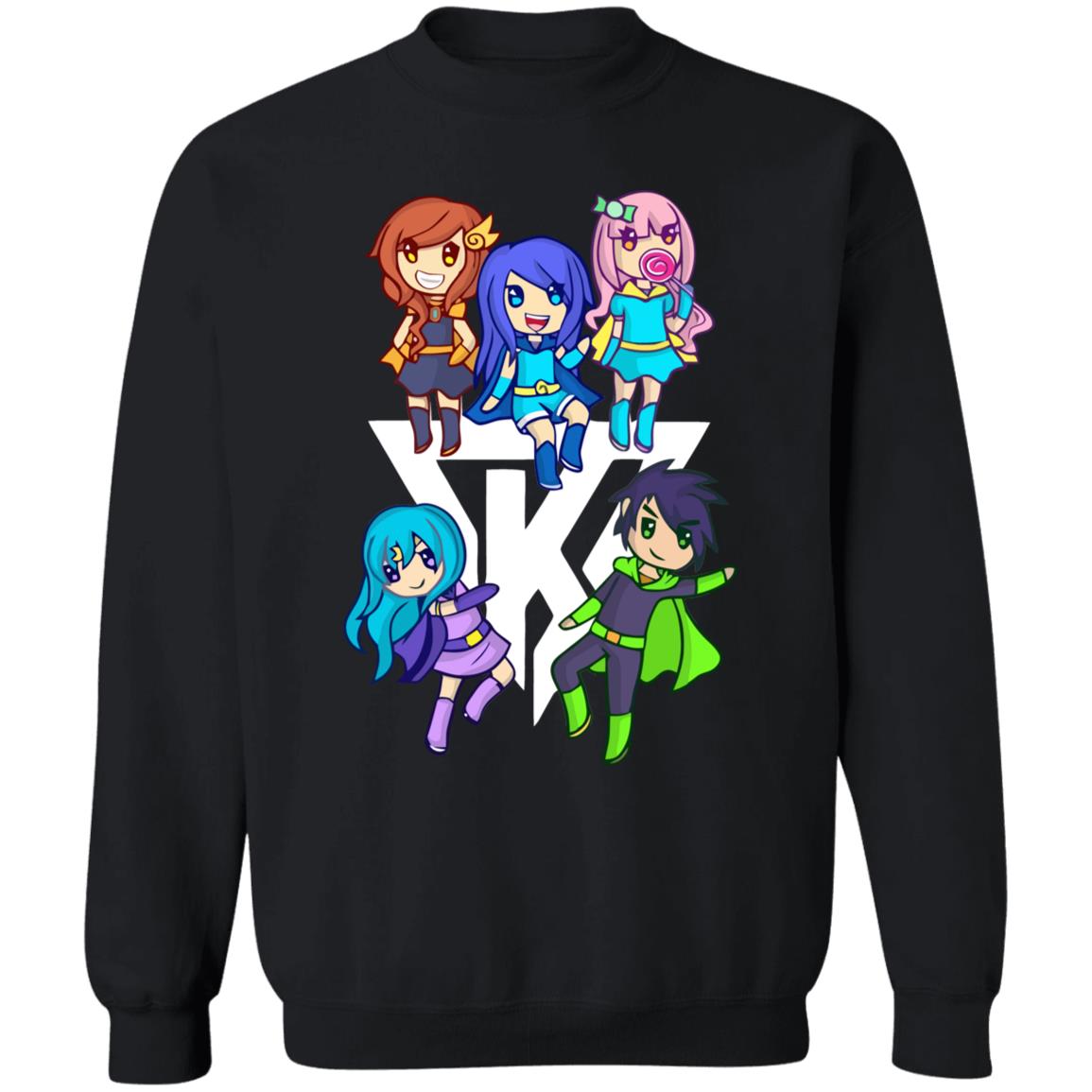 itsfunneh merch krew merch Funneh Krew Heroes Pink t shirt hoodie sweatshirt - Teechipus