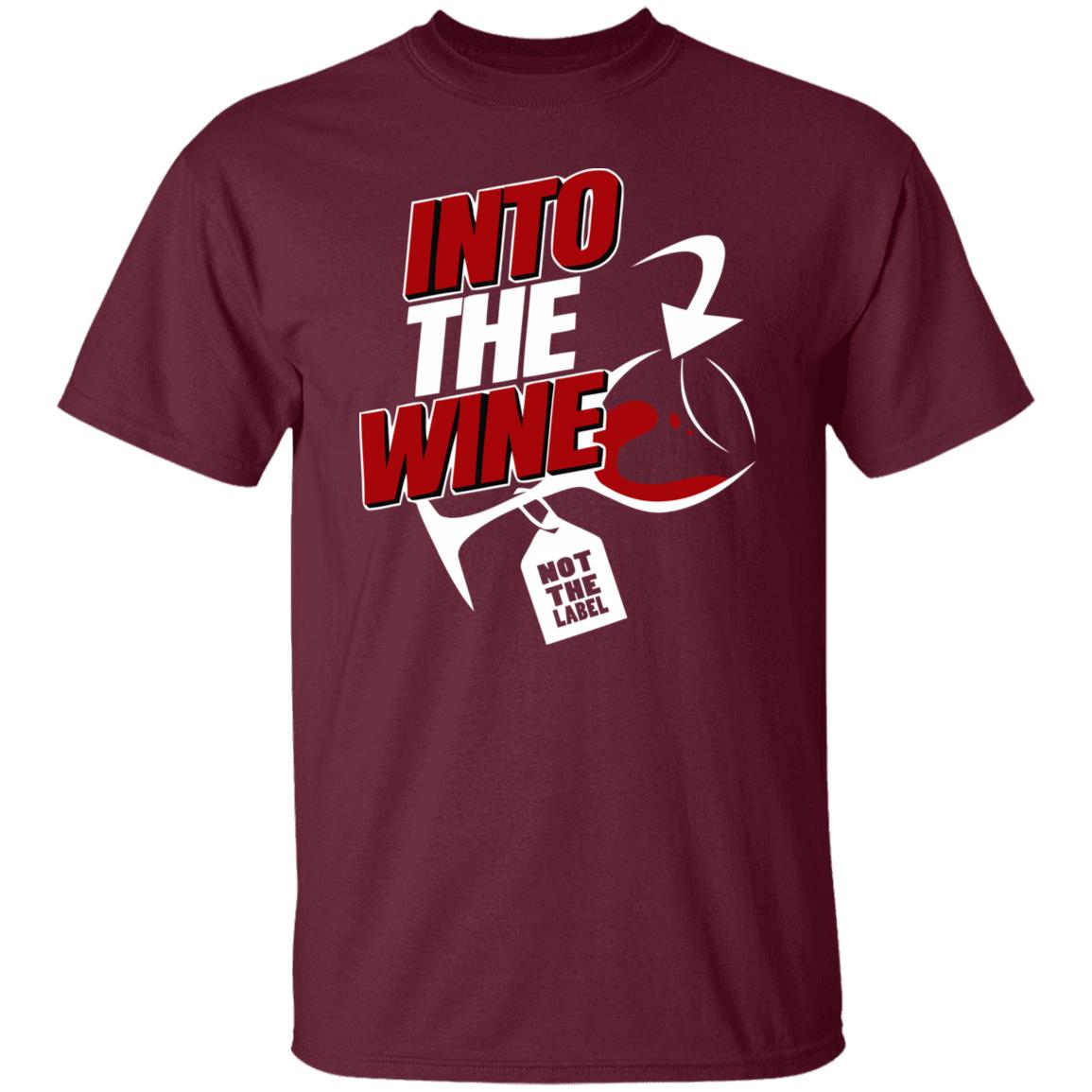 into the wine not the label shirt blue hoodie - Teechipus