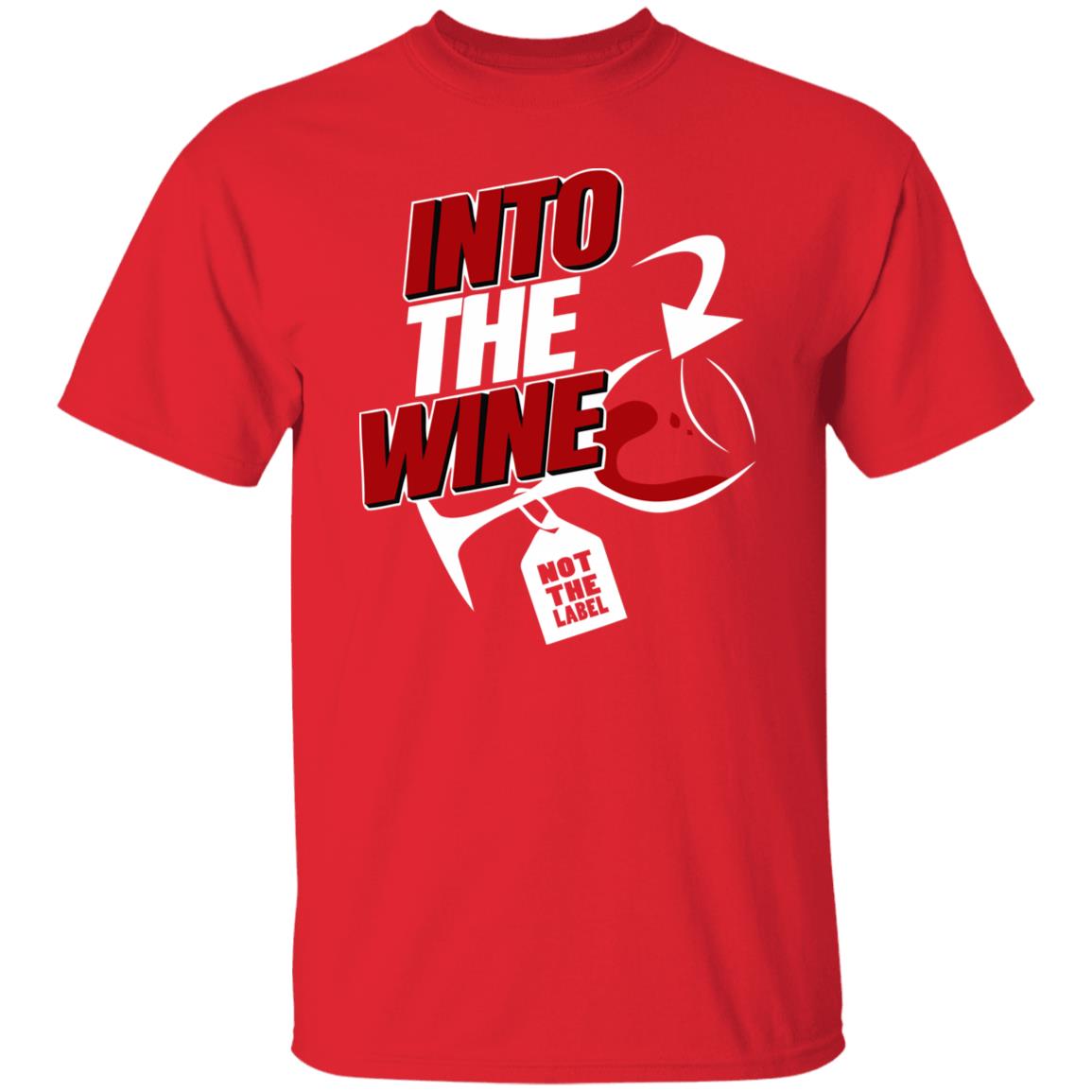 into the wine not the label shirt blue hoodie - Teechipus