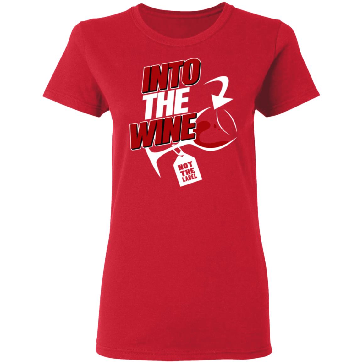 into the wine not the label shirt blue hoodie - Teechipus
