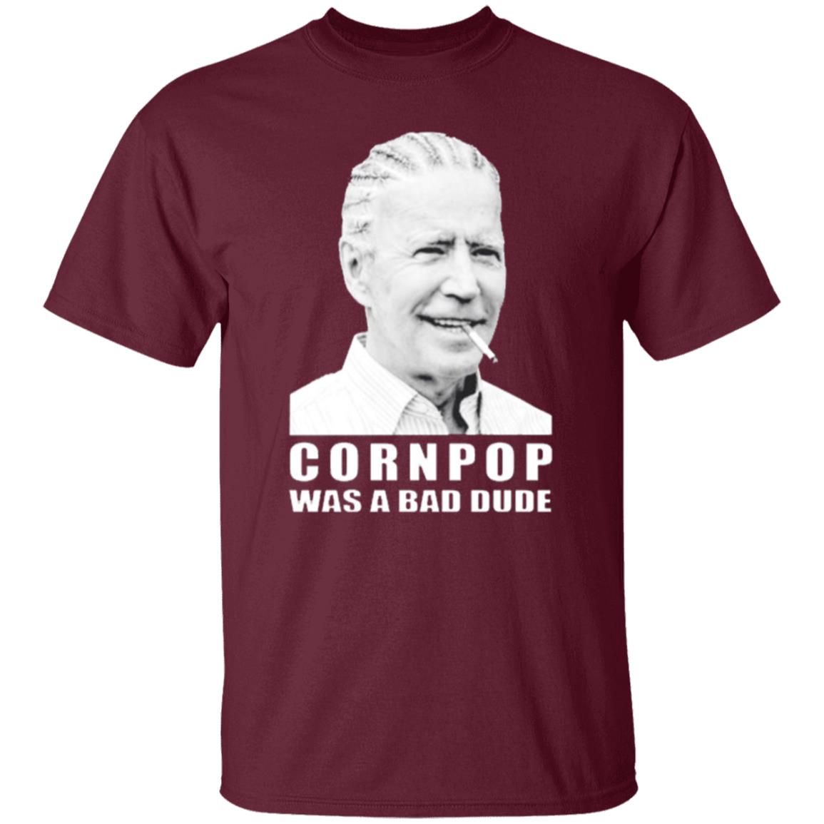 Joe Biden cornpop was a bad dude smoking shirt black hoodie - Teechipus