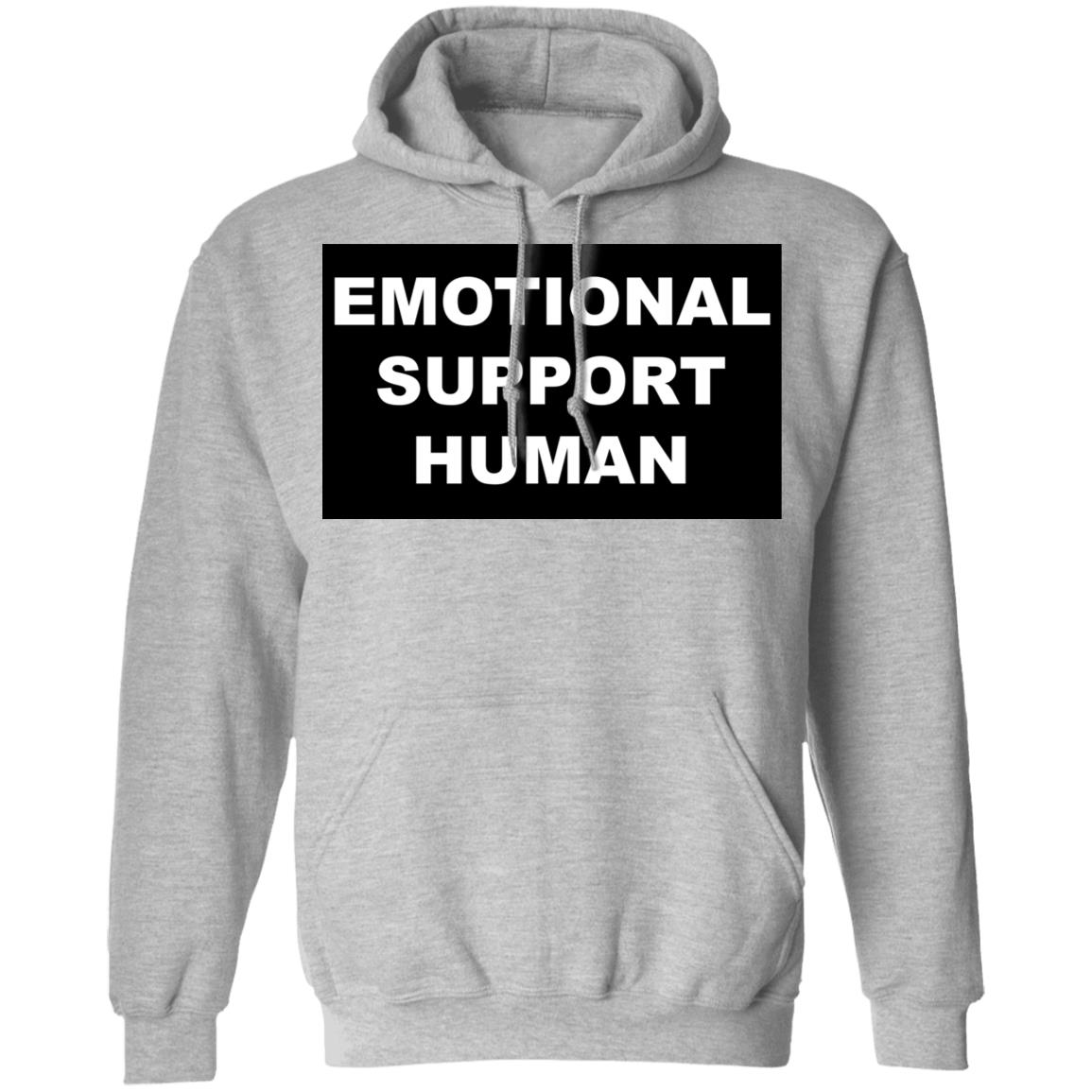 Macaulay Culkin dons quirky 'Emotional Support Human' t shirt white hoodie sweatshirt - Teechipus