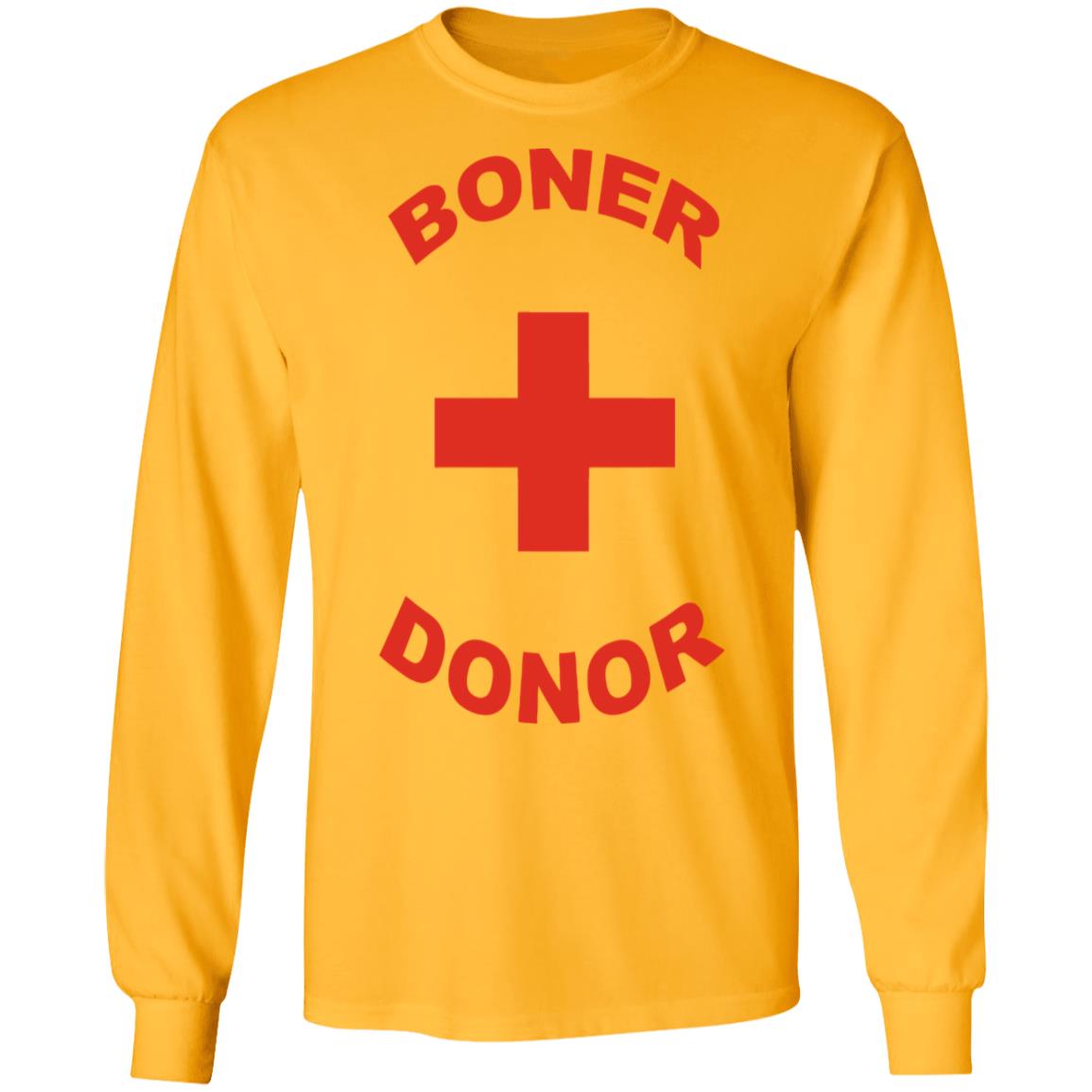 boner donor t shirt white hoodie - Teechipus