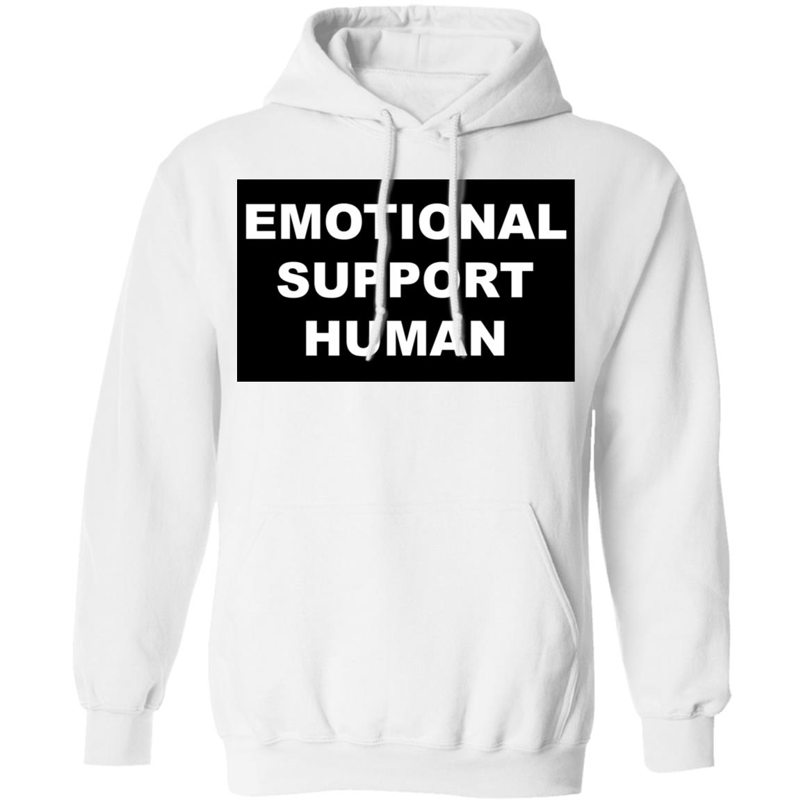 Macaulay Culkin dons quirky 'Emotional Support Human' t shirt white hoodie sweatshirt - Teechipus