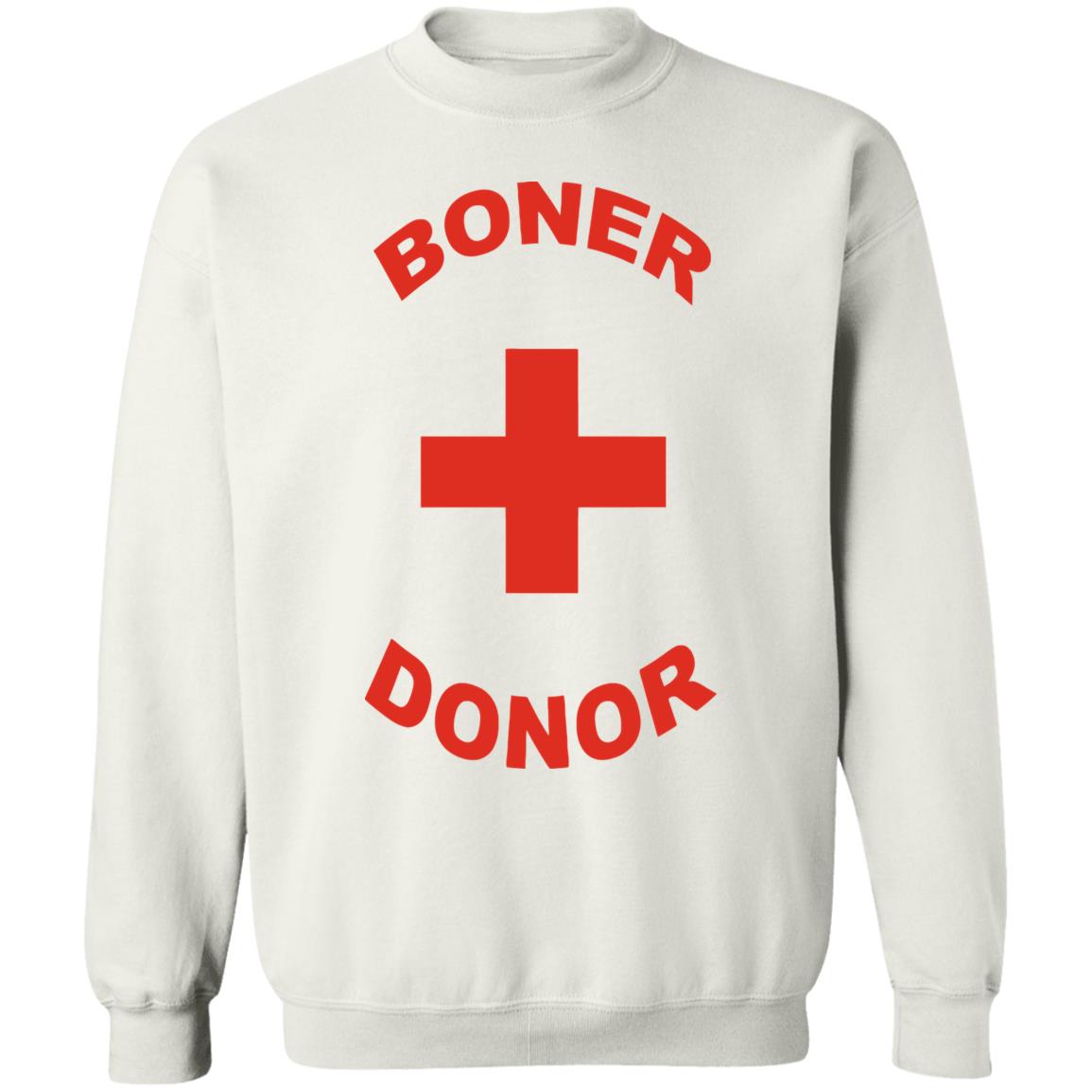 boner donor t shirt white hoodie - Teechipus