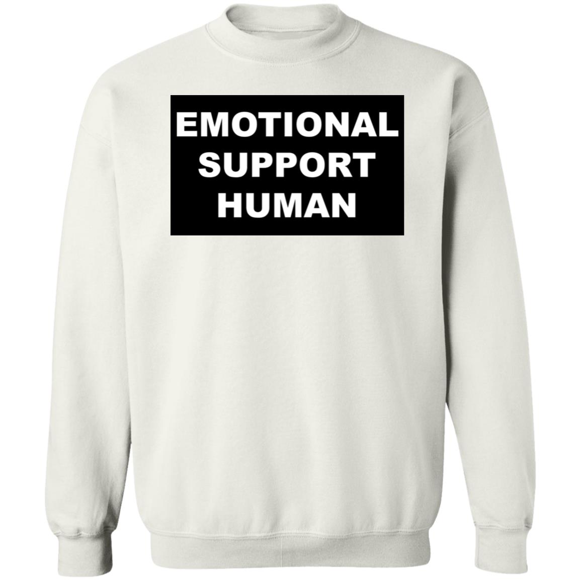 Macaulay Culkin dons quirky 'Emotional Support Human' t shirt white hoodie sweatshirt - Teechipus
