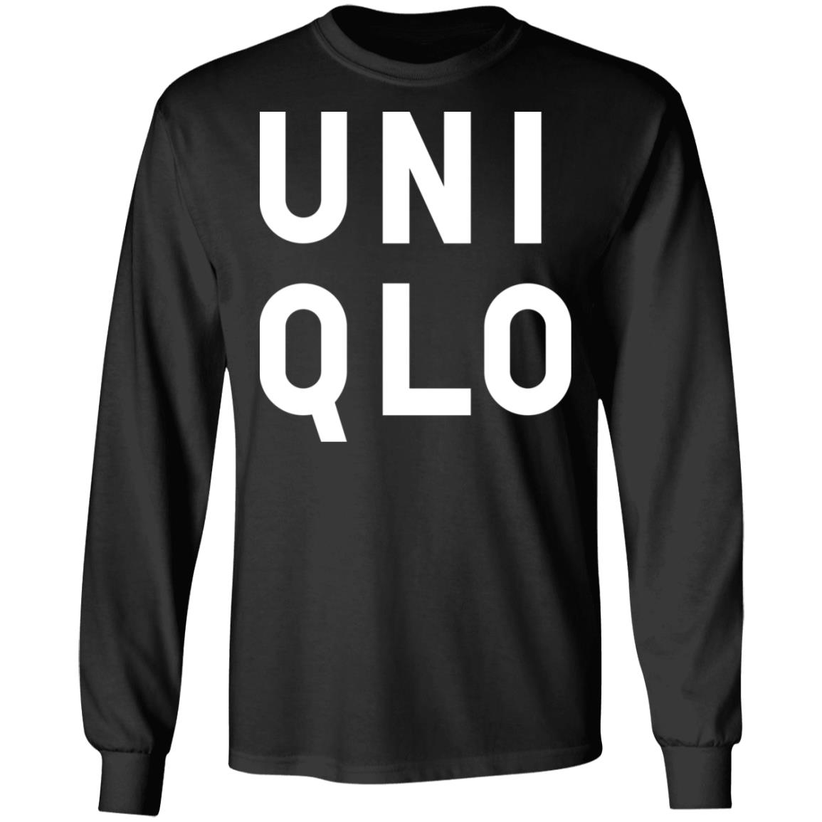 uniqlo merch shirt black hoodie - Teechipus