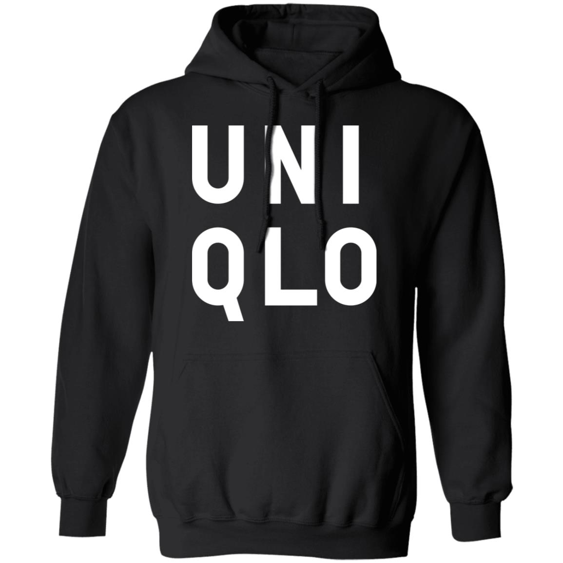 uniqlo merch shirt black hoodie - Teechipus
