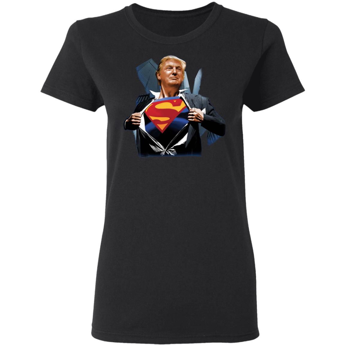 trump superman shirt black hoodie - Teechipus