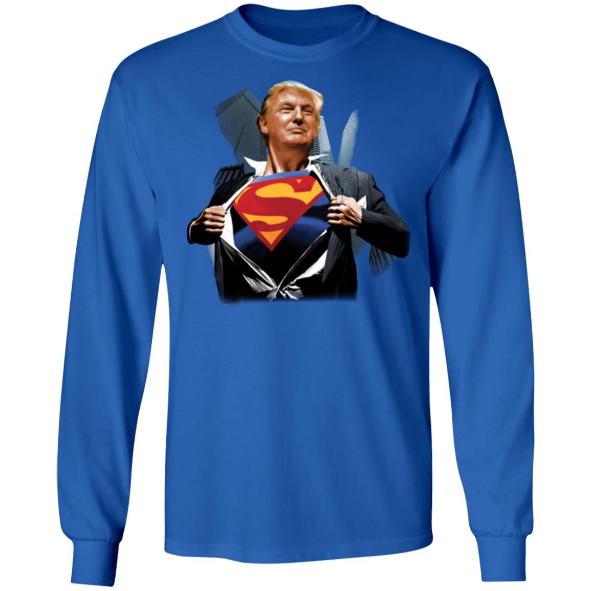 trump superman shirt black hoodie - Teechipus
