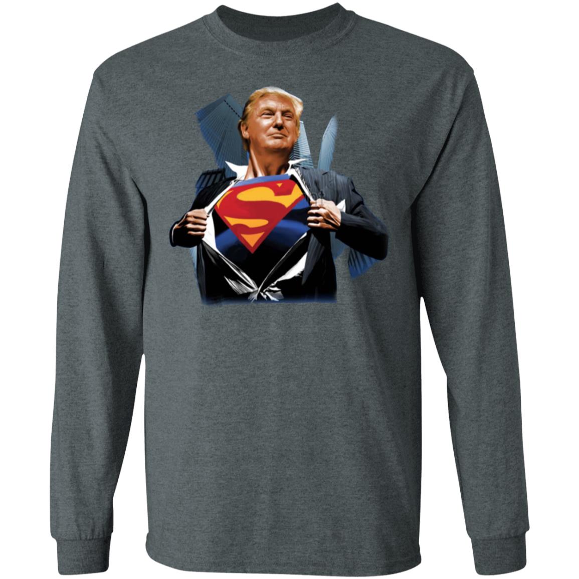 trump superman shirt black hoodie - Teechipus
