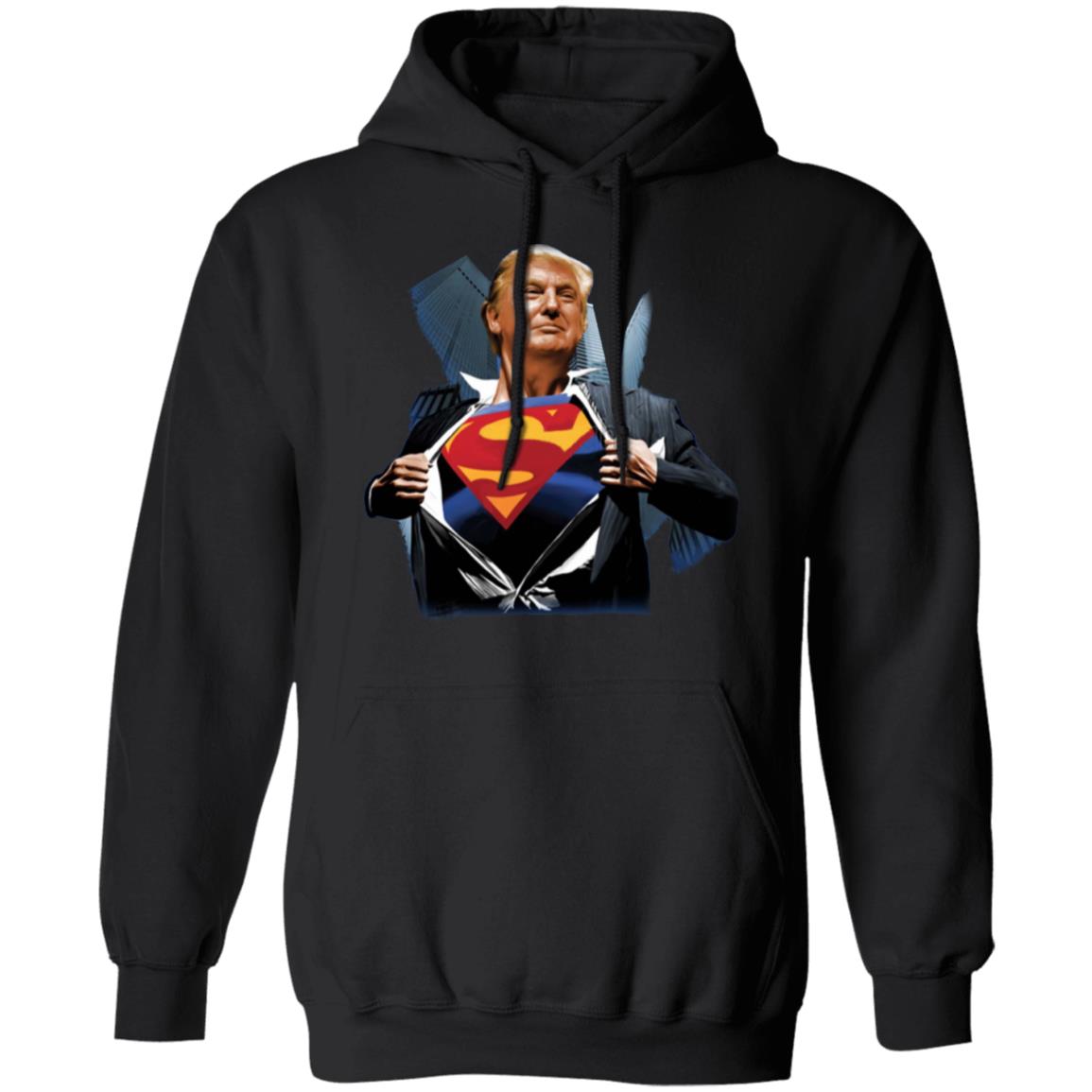 trump superman shirt black hoodie - Teechipus