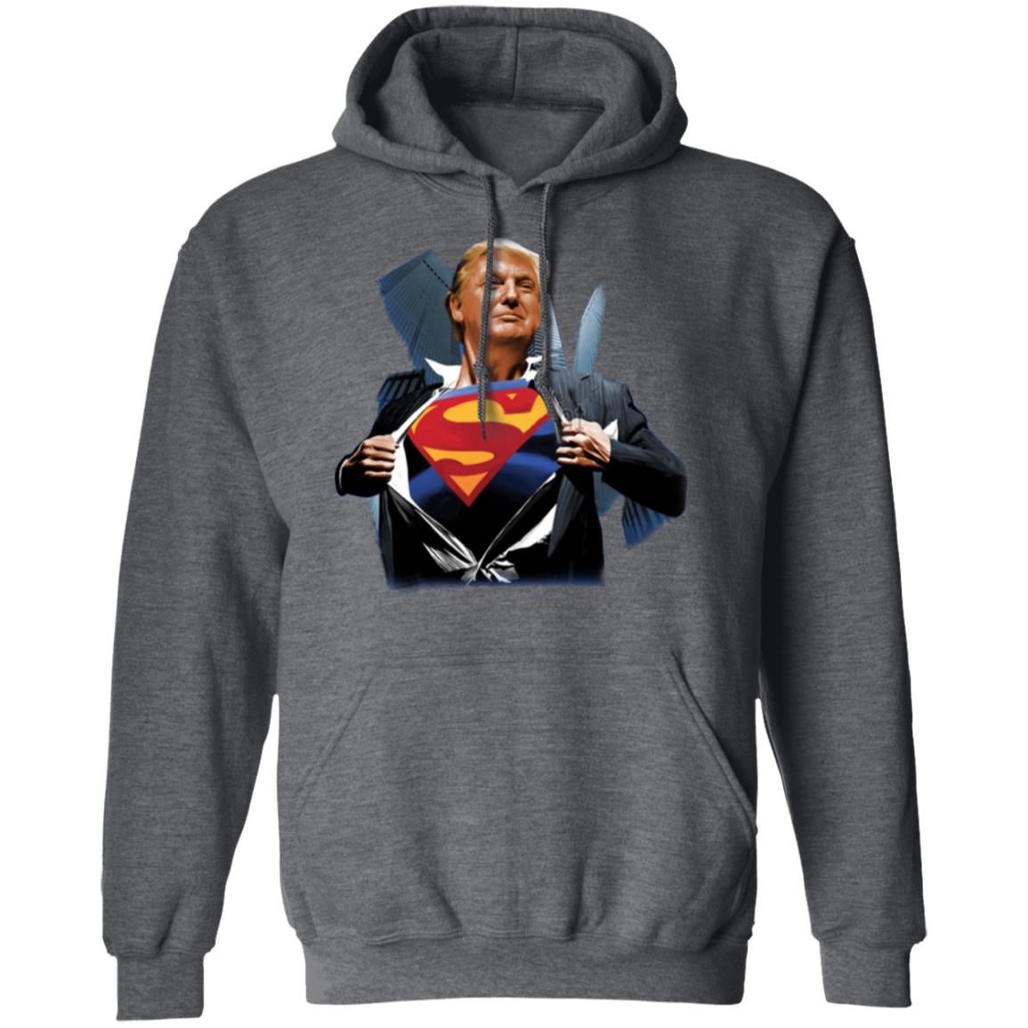 trump superman shirt black hoodie - Teechipus