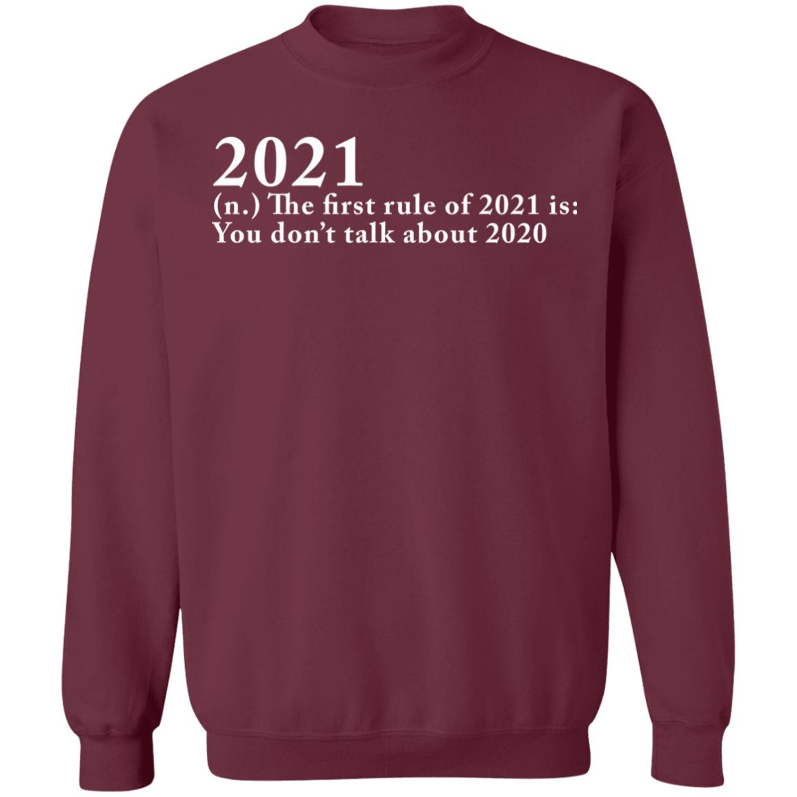 The First Rule Of 2021 shirt black hoodie - Teechipus