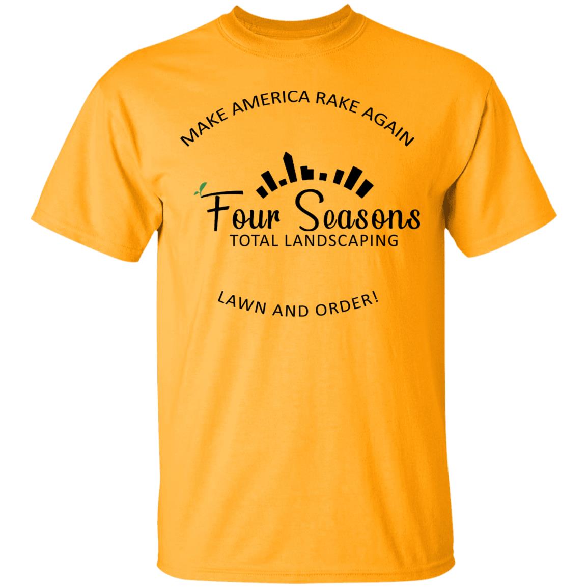 MAKE AMERICA RAKE AGAIN LAWN AND ORDER SHIRT White Hoodie sweatshirt - Teechipus