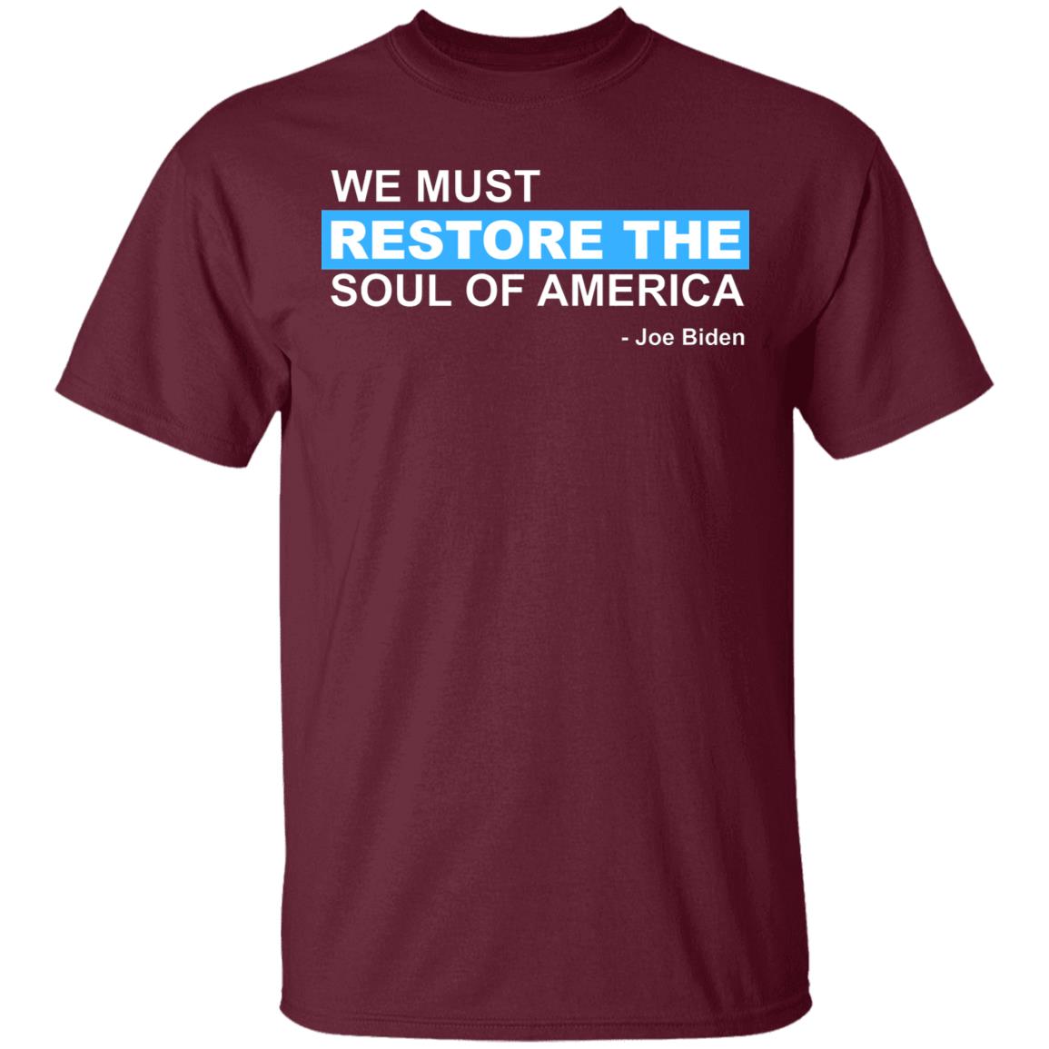 we must restore the soul of america shirt Black Hoodie sweatshirt - Teechipus