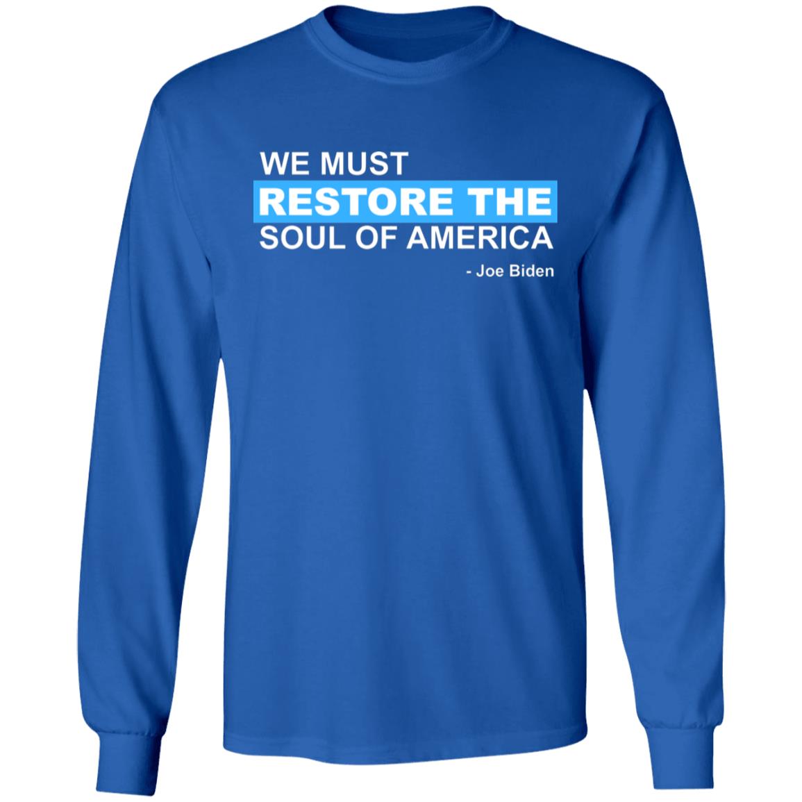 we must restore the soul of america shirt Black Hoodie sweatshirt - Teechipus