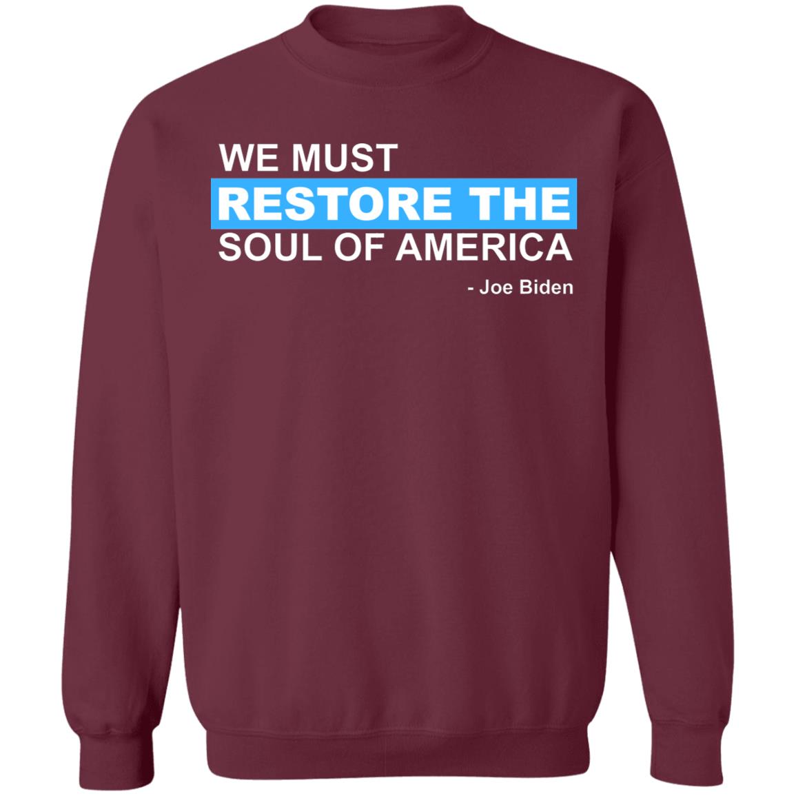 we must restore the soul of america shirt Black Hoodie sweatshirt - Teechipus