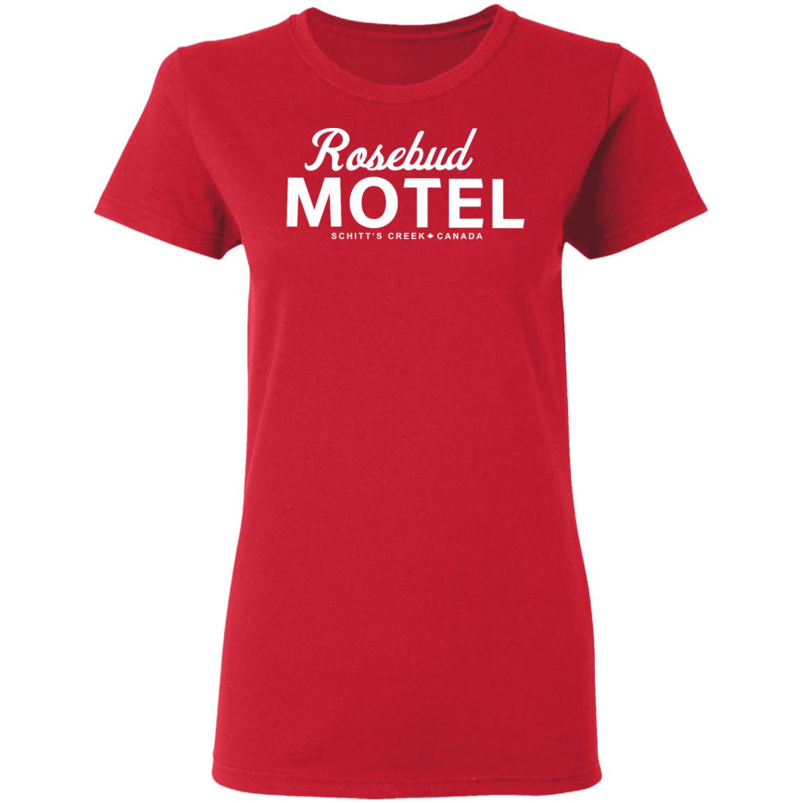 THE ROSEBUD MOTEL SHIRT Red hoodie sweatshirt - Teechipus