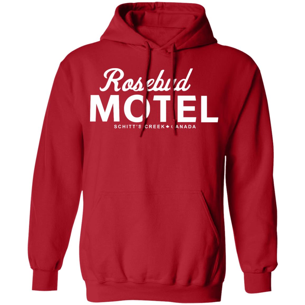 THE ROSEBUD MOTEL SHIRT Red hoodie sweatshirt - Teechipus