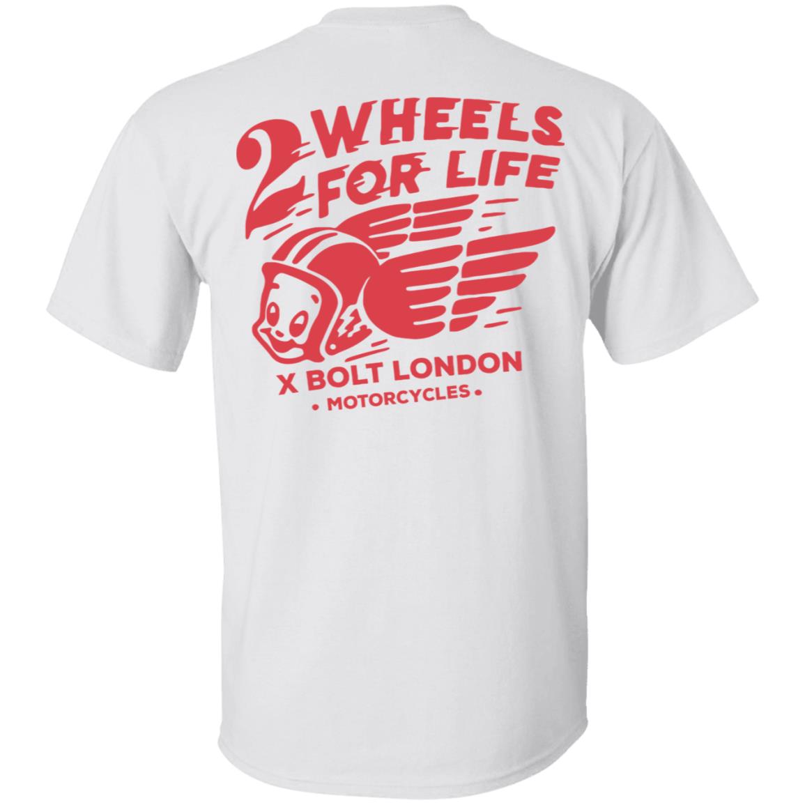 Forever Two Wheels - 2 Wheels for Life x Bolt tee shirt - Teechipus