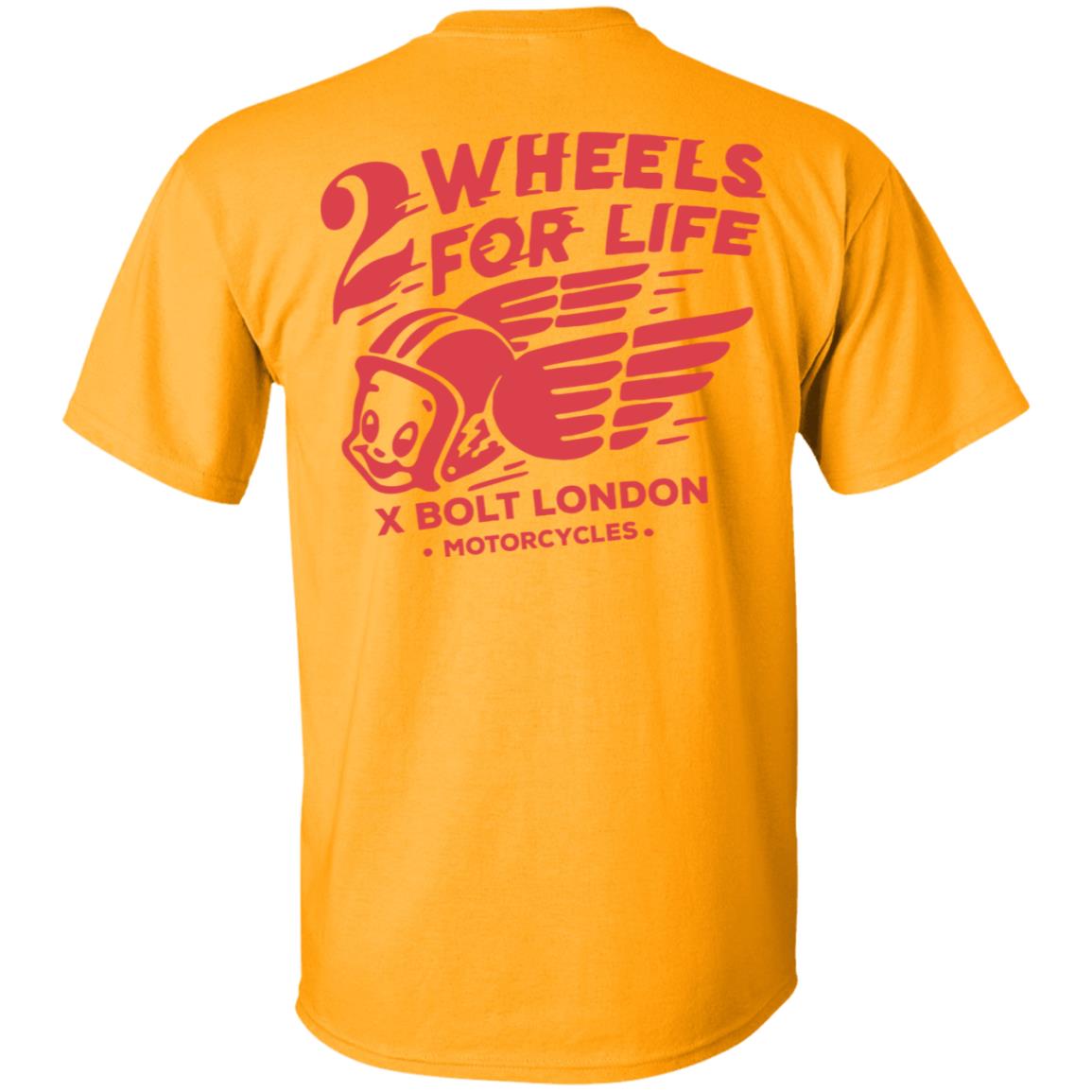 Forever Two Wheels - 2 Wheels for Life x Bolt tee shirt - Teechipus
