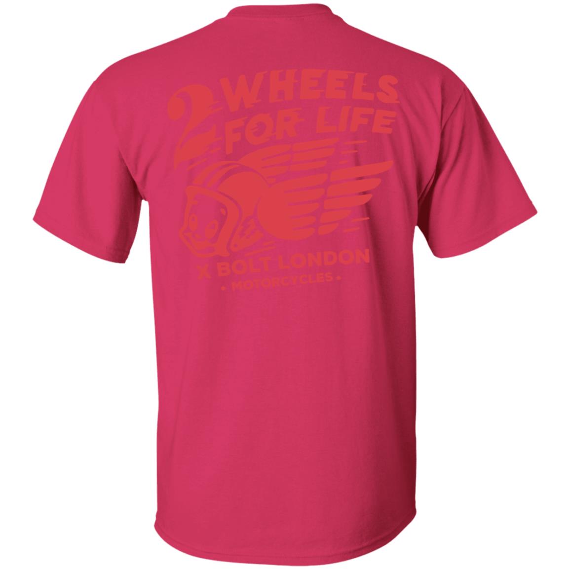 Forever Two Wheels - 2 Wheels for Life x Bolt tee shirt - Teechipus
