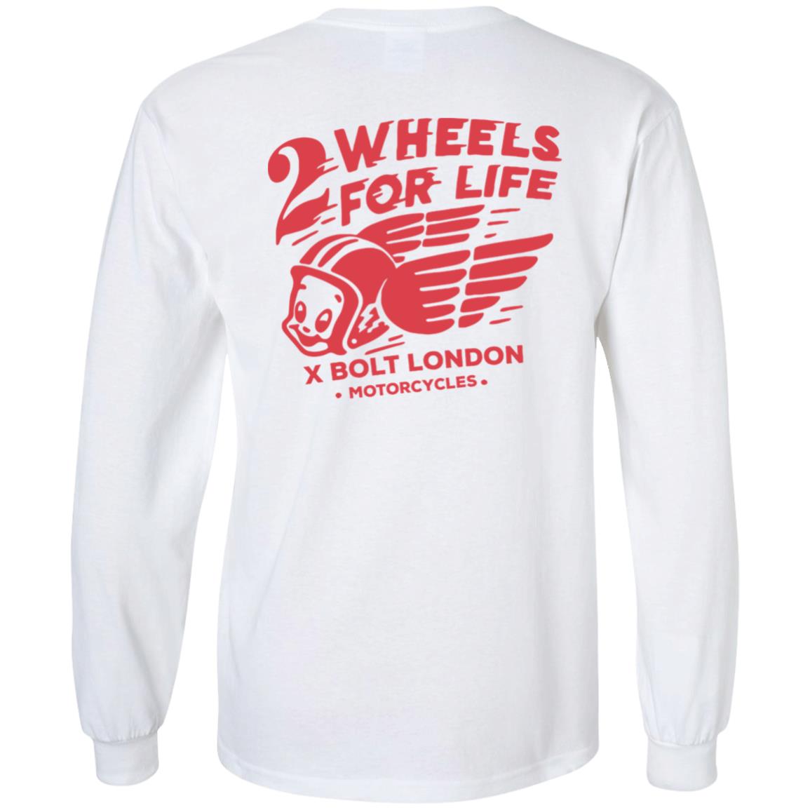 Forever Two Wheels - 2 Wheels for Life x Bolt tee shirt - Teechipus