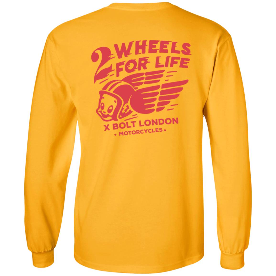 Forever Two Wheels - 2 Wheels for Life x Bolt tee shirt - Teechipus