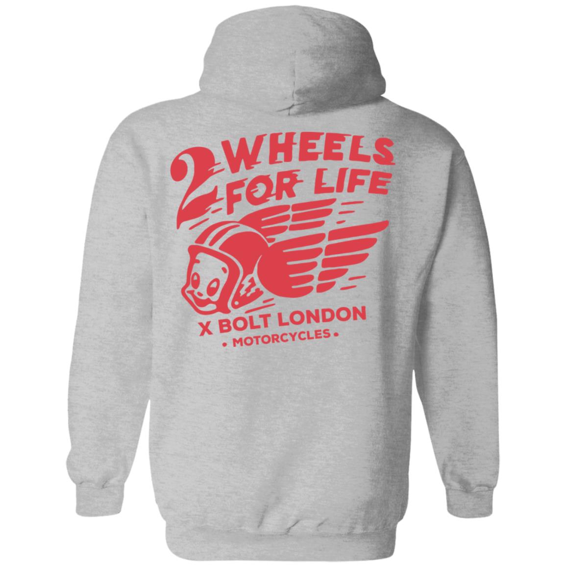 Forever Two Wheels - 2 Wheels for Life x Bolt tee shirt - Teechipus
