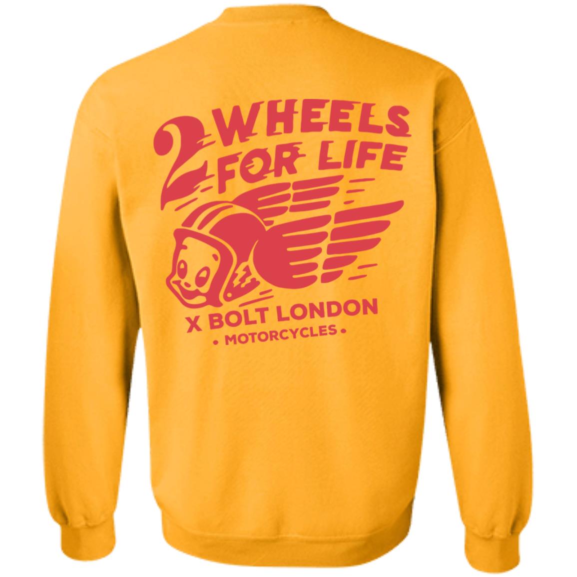 Forever Two Wheels - 2 Wheels for Life x Bolt tee shirt - Teechipus