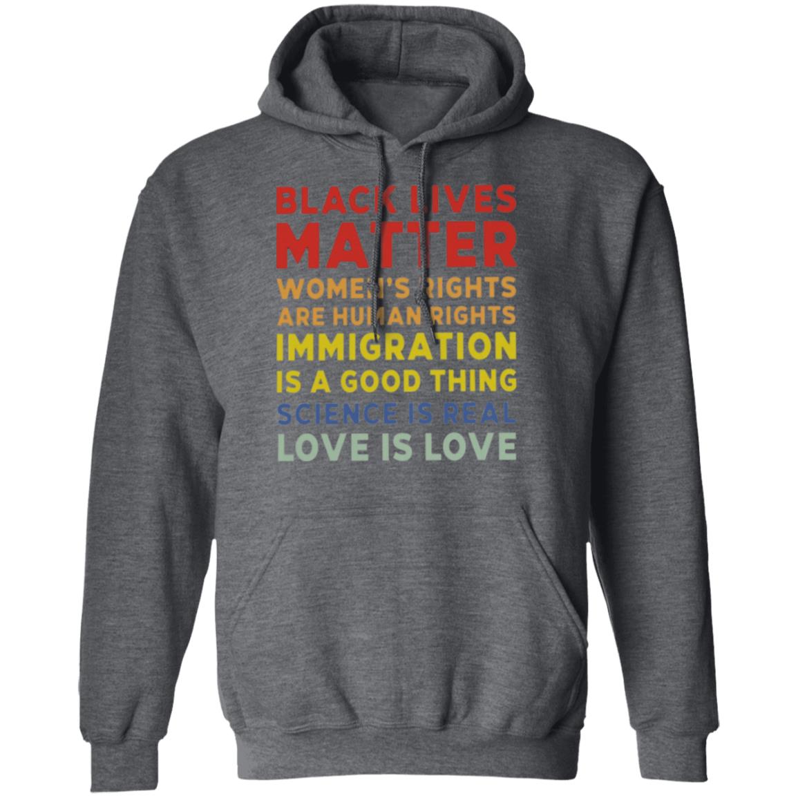 Limited Edition Blm Black Lives Matter Shirt black hoodie sweatshirt - Teechipus