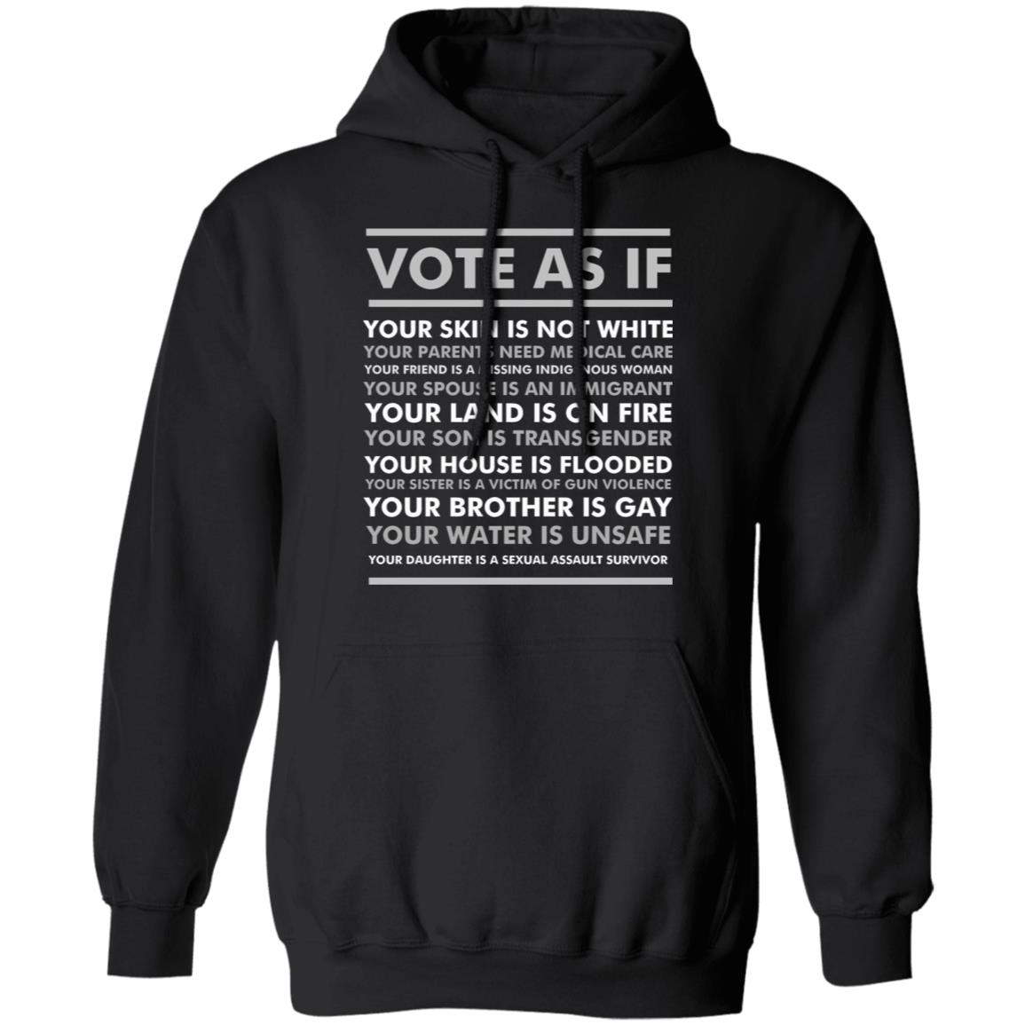 Vote As If Gift Your Skin Is Not White Vote Blue Essential T Shirt - Teechipus