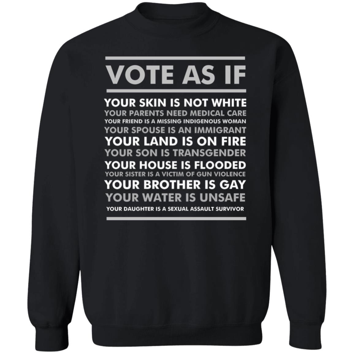 Vote As If Gift Your Skin Is Not White Vote Blue Essential T Shirt - Teechipus