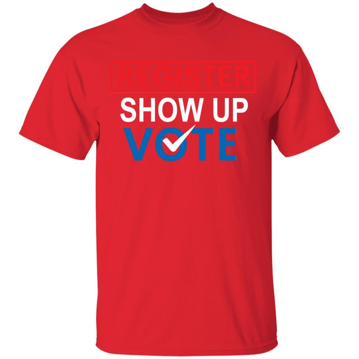 register show up vote shirt black hoodie sweatshirt - Teechipus